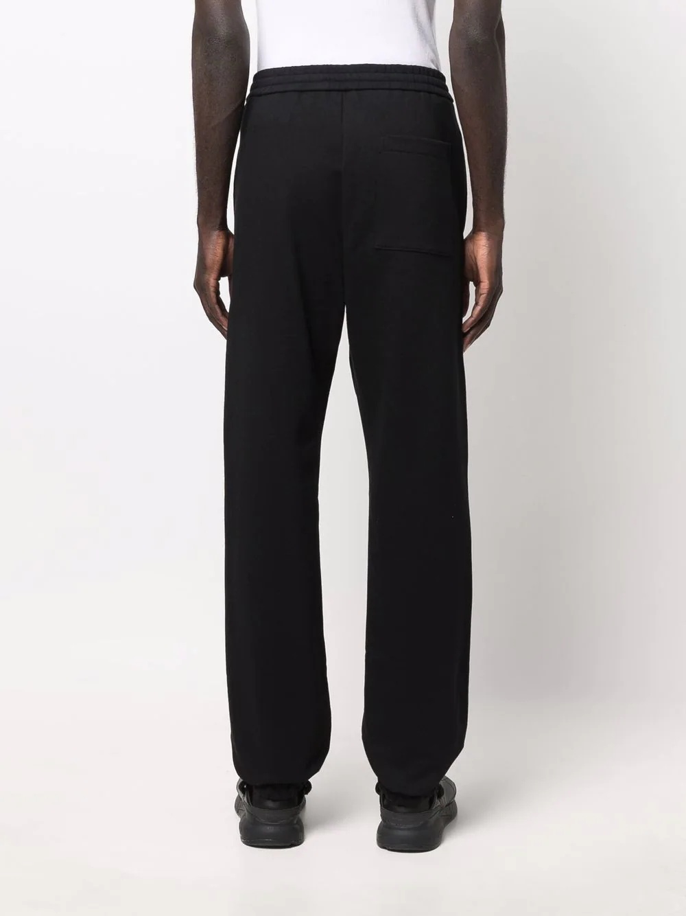 logo-patch cotton track pants - 4