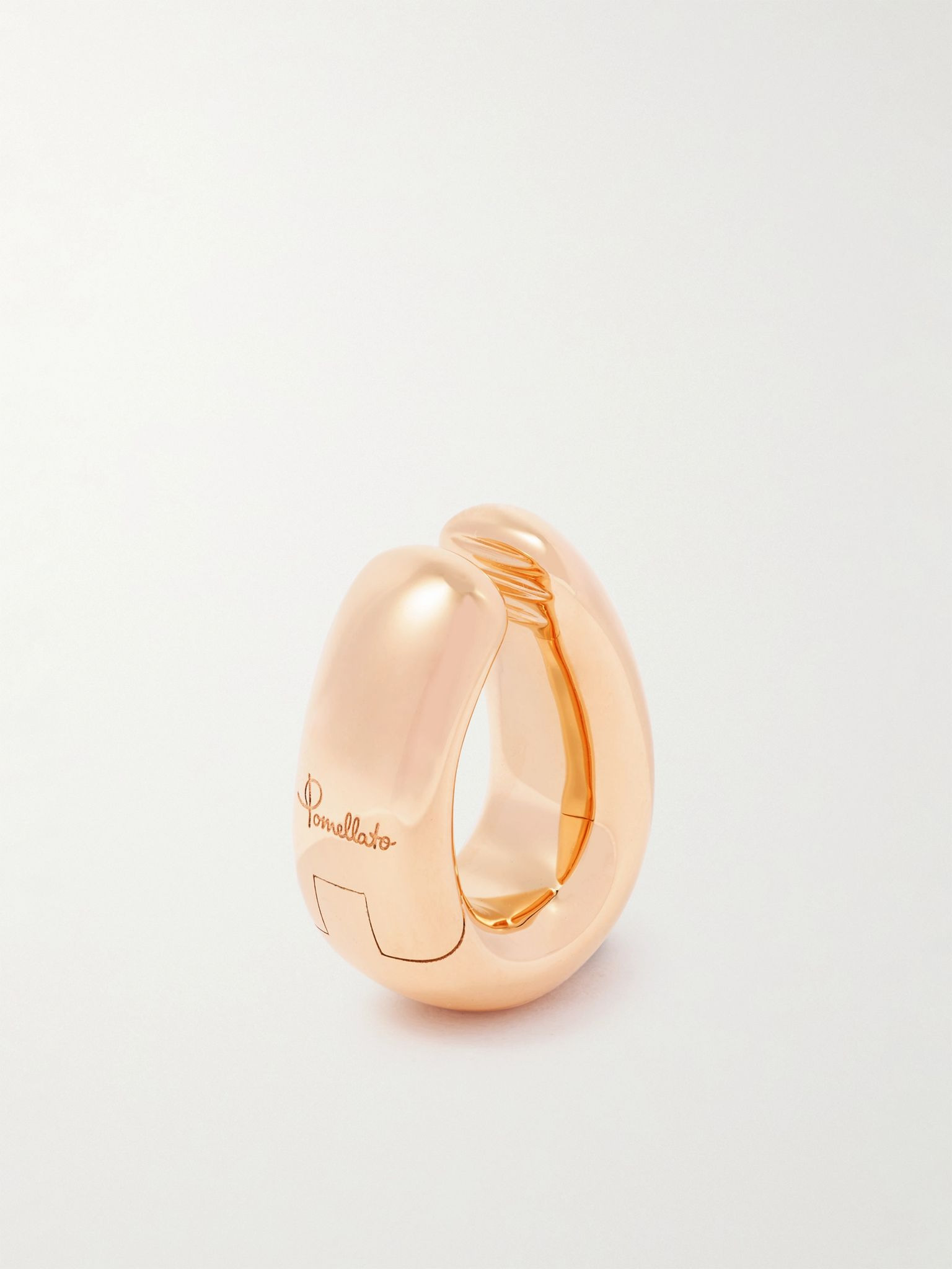 Iconica 18-karat rose gold clip earrings Gold - 4