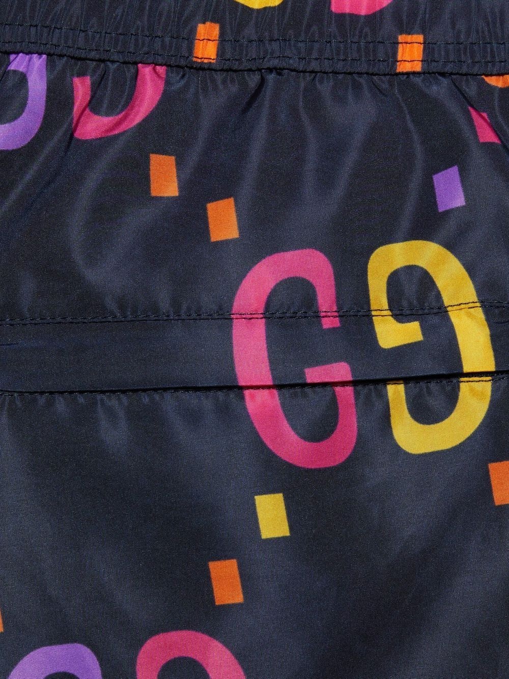 monogram-print swim shorts - 2