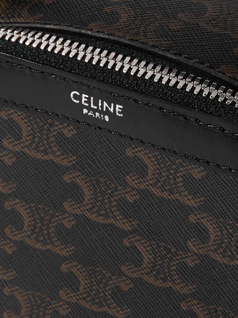 Camera Triomphe Leather-Trimmed Printed Coated-Canvas Messenger Bag 4