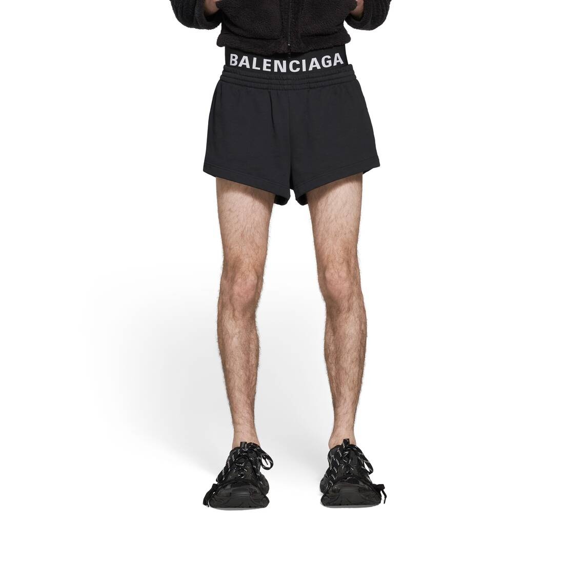 Running Shorts in Black Faded - 5