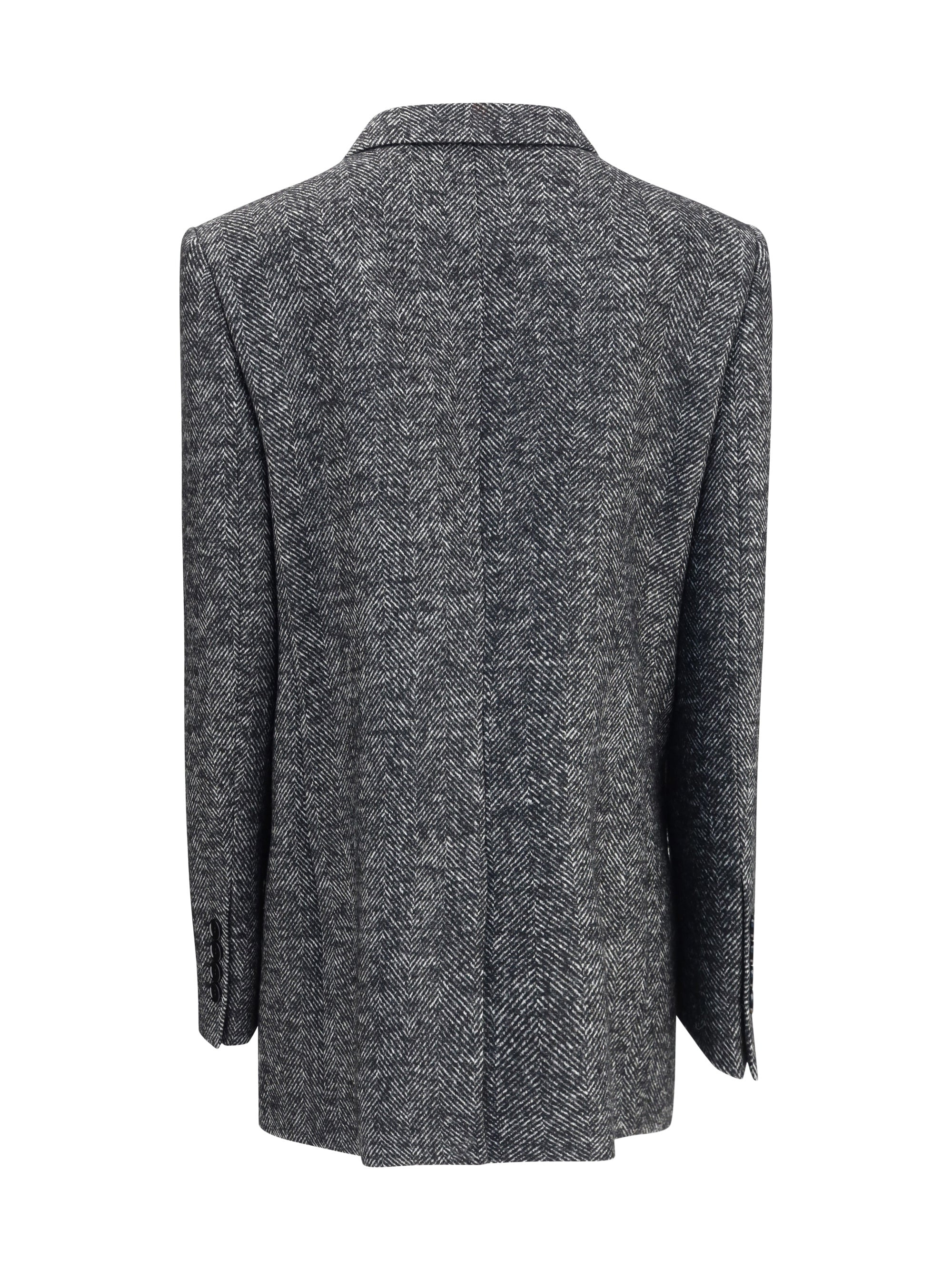 Dolce & Gabbana Women Double-Breasted Chevron Blazer - 2
