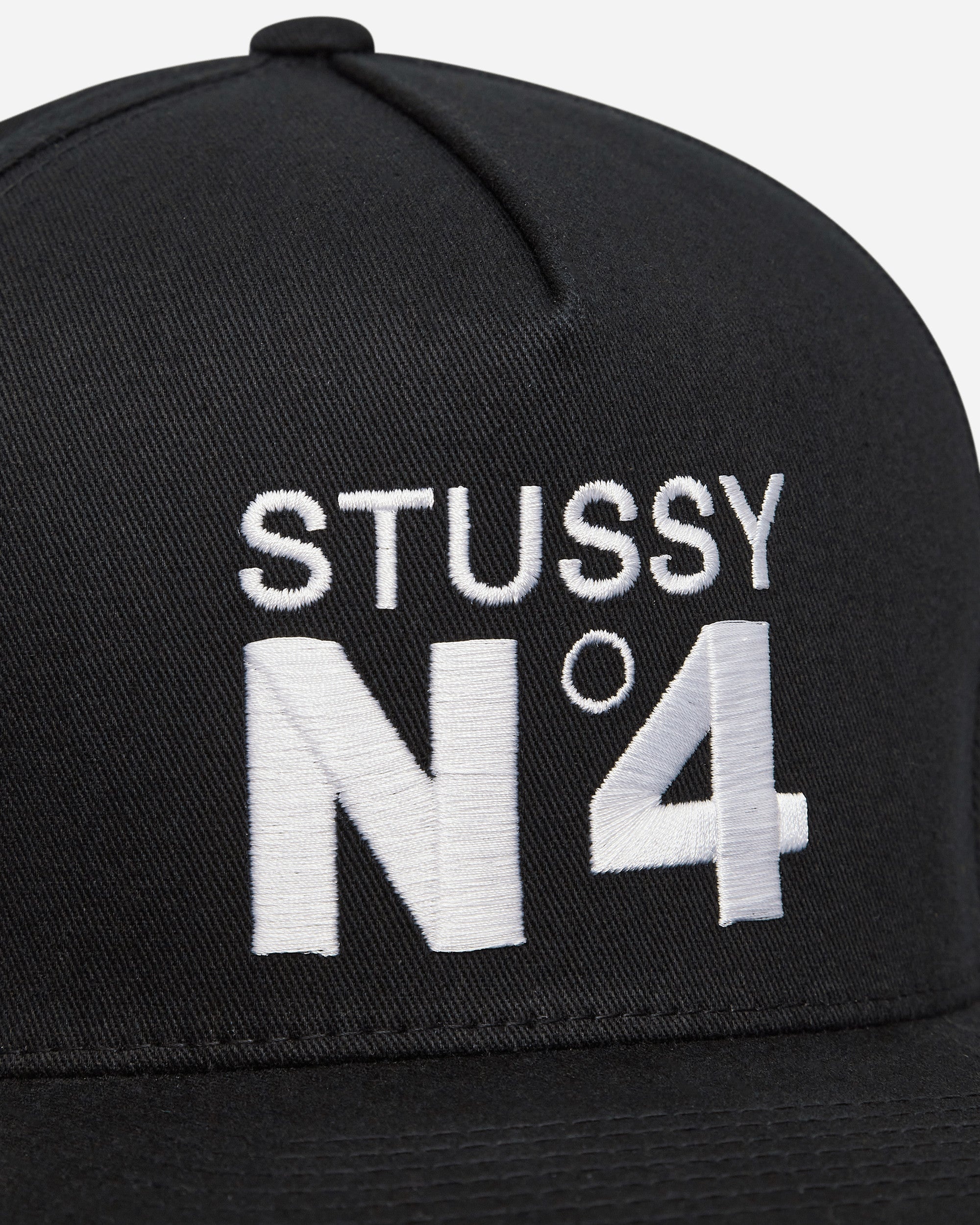 No. 4 Point Crown Cap Black - 7