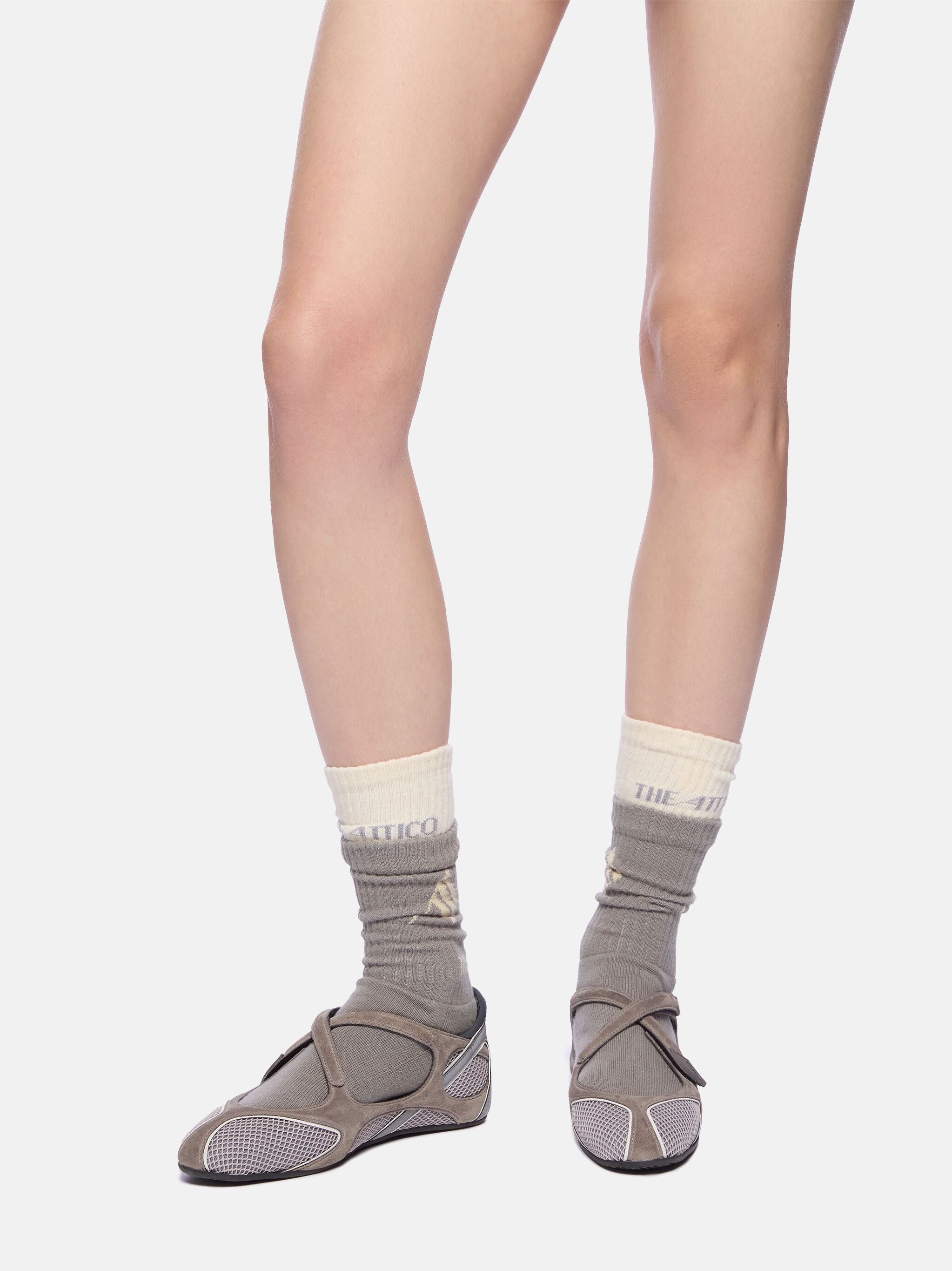 ''FLOOR 01'' BALLERINA FLAT GREY - 2