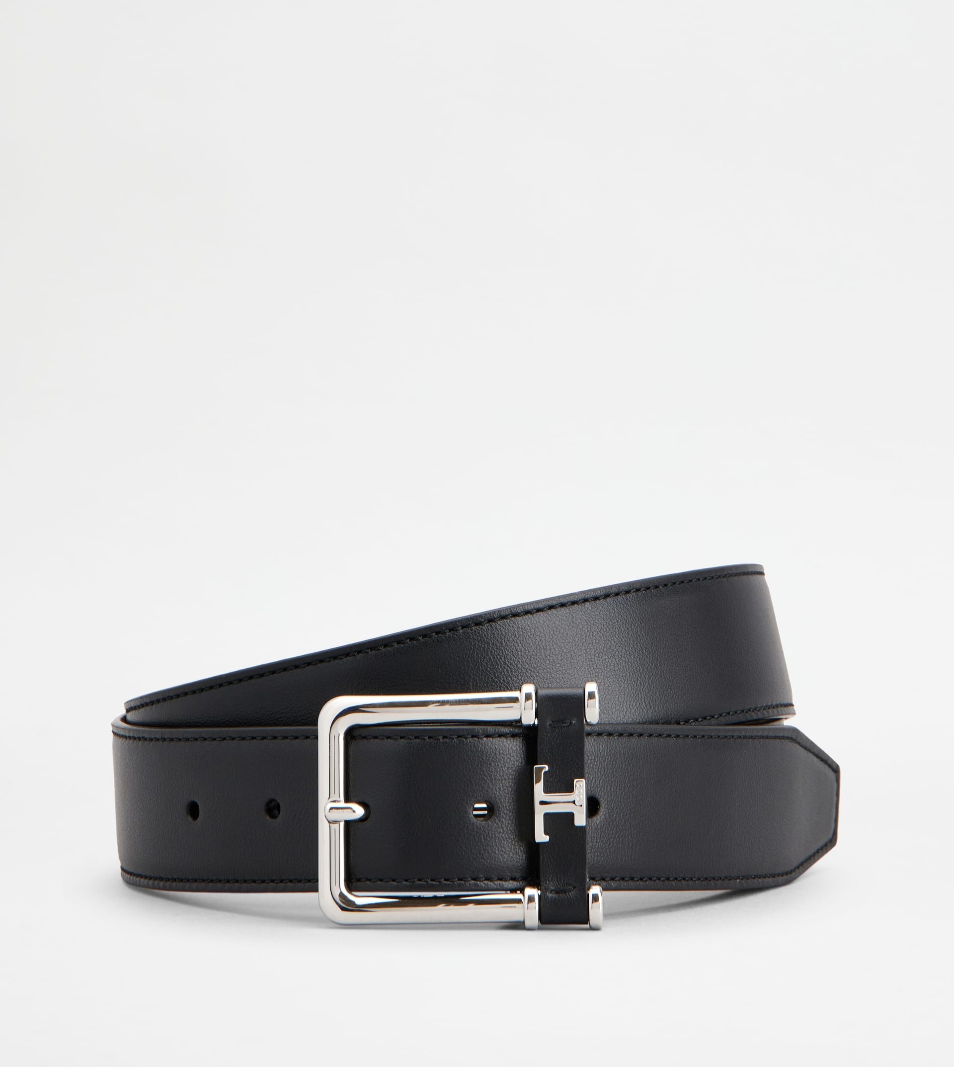 REVERSIBLE BELT IN LEATHER - BROWN, BLACK - 1