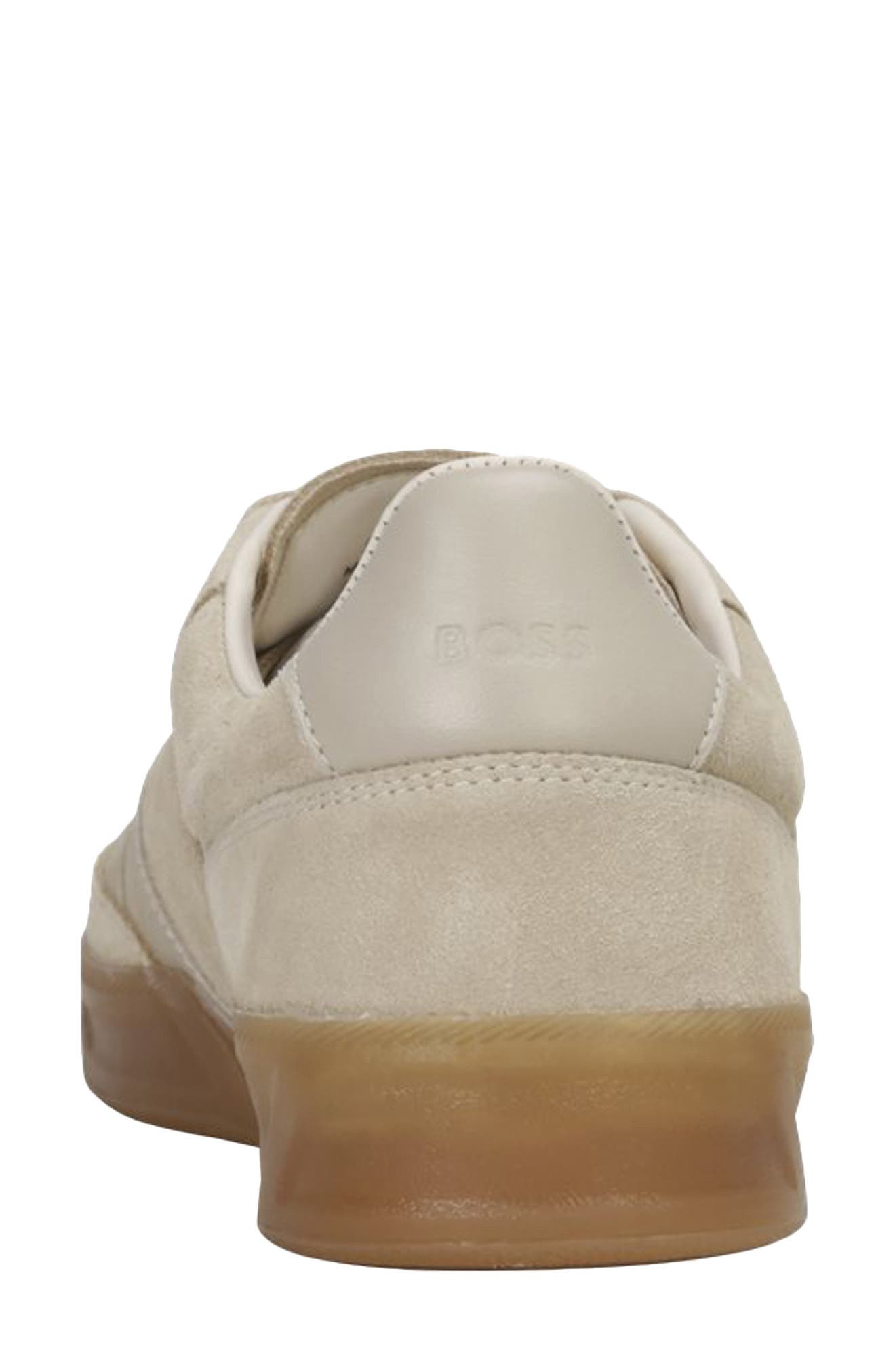 BOSS Brenta Low Top Sneaker in Light Beige at Nordstrom - 3