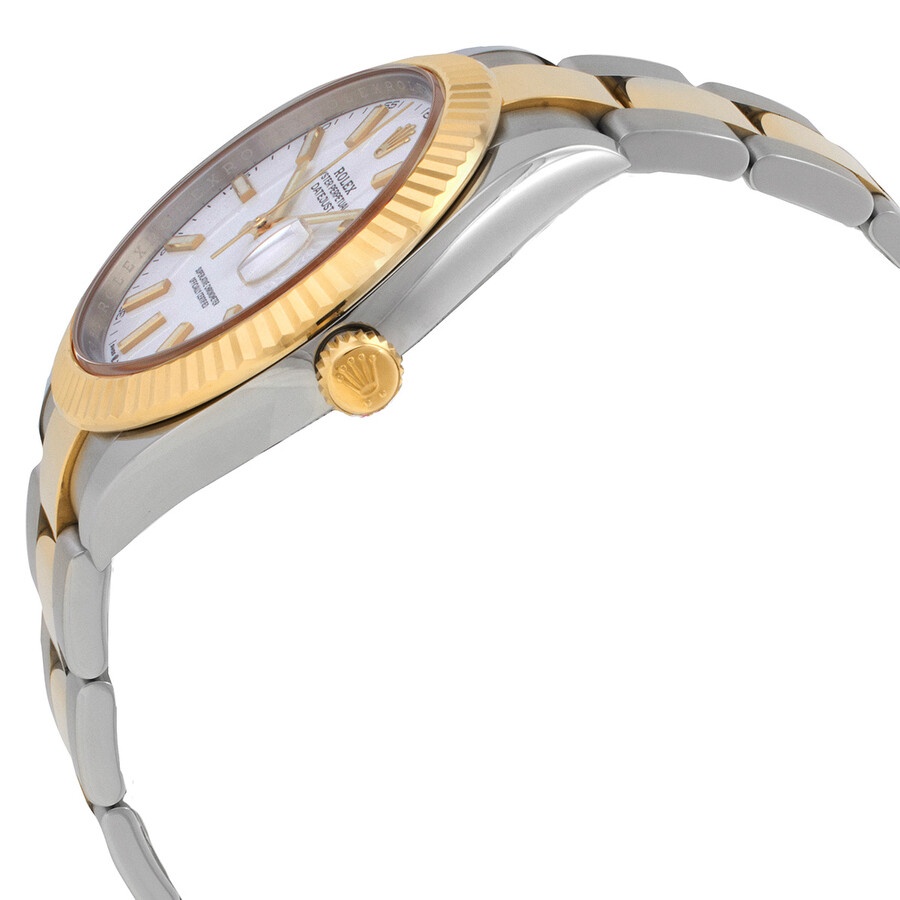 Rolex Datejust 41 White Dial Steel and 18K Yellow Gold Oyster Men's Watch 126333WSO - 2