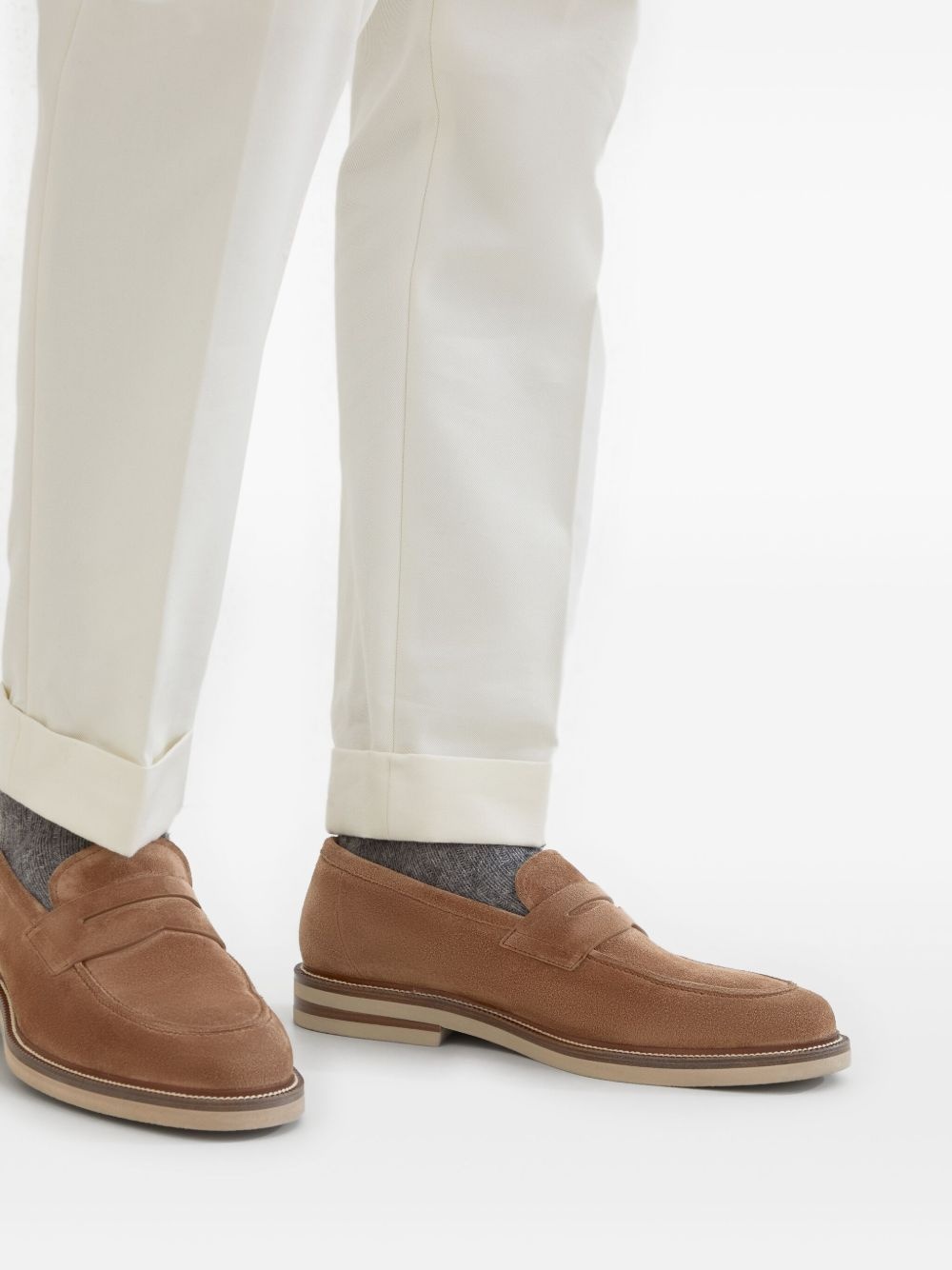 suede loafers - 5