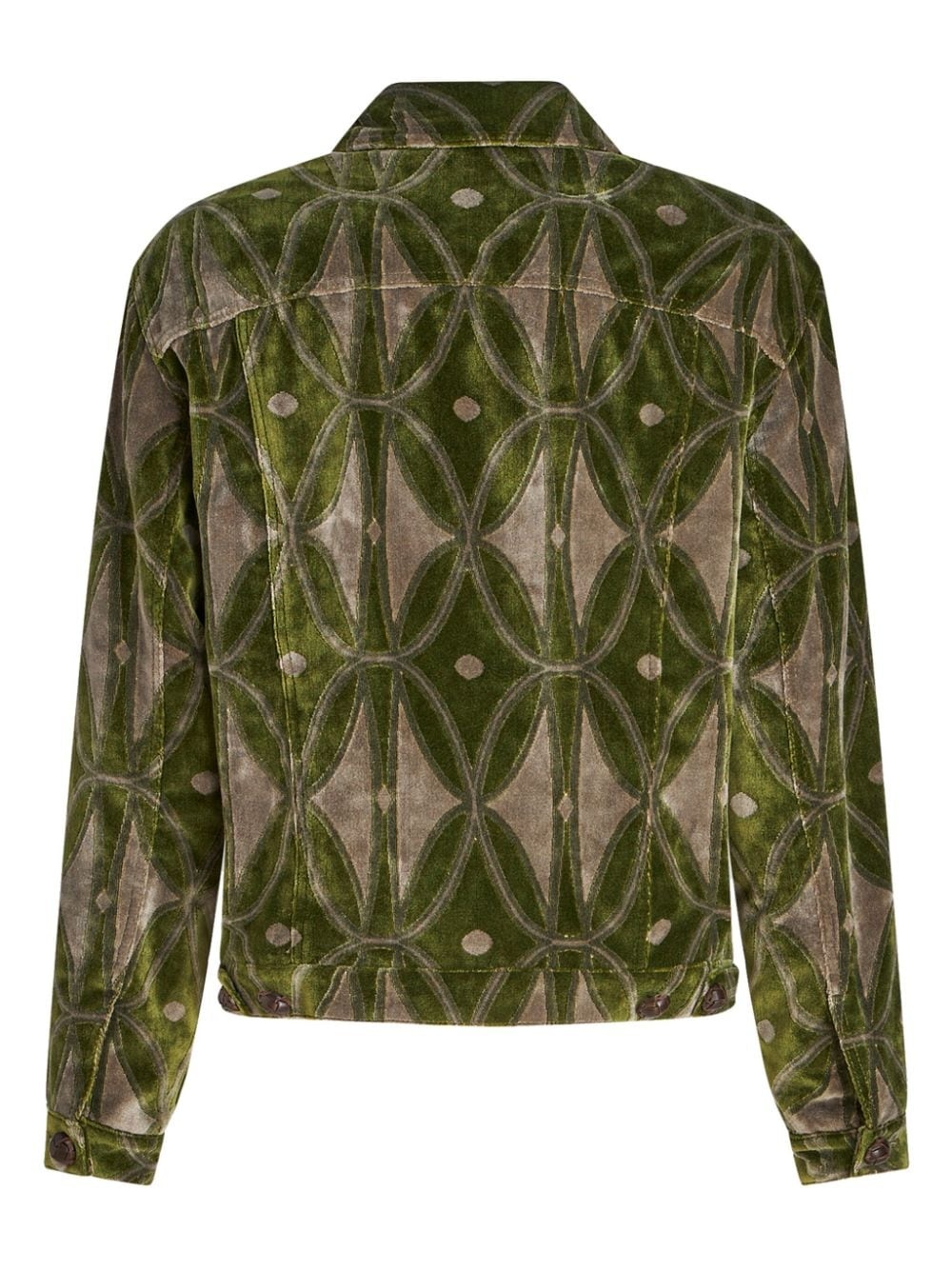 velvet-effect jacquard jacket - 2