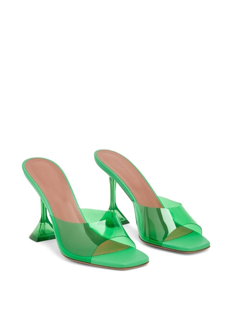 Lupita 95mm glass mules - 2