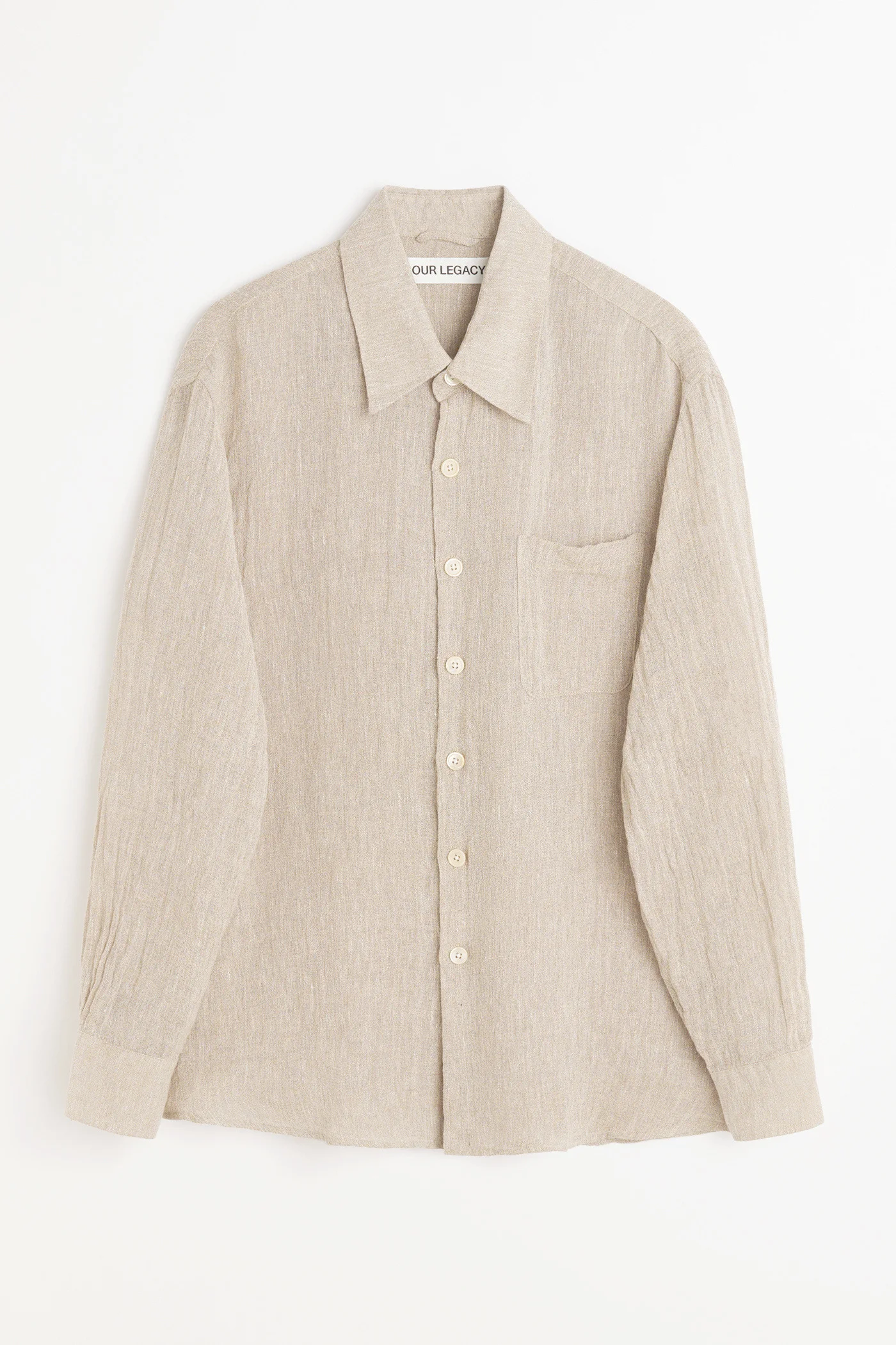 Above Shirt Pollen Dust Sparse Crepe Weave - 1