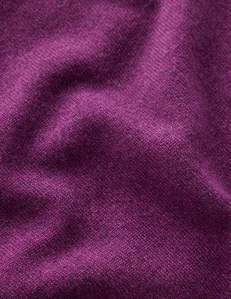 Eva Cashmere Vest-Plum Melange 3