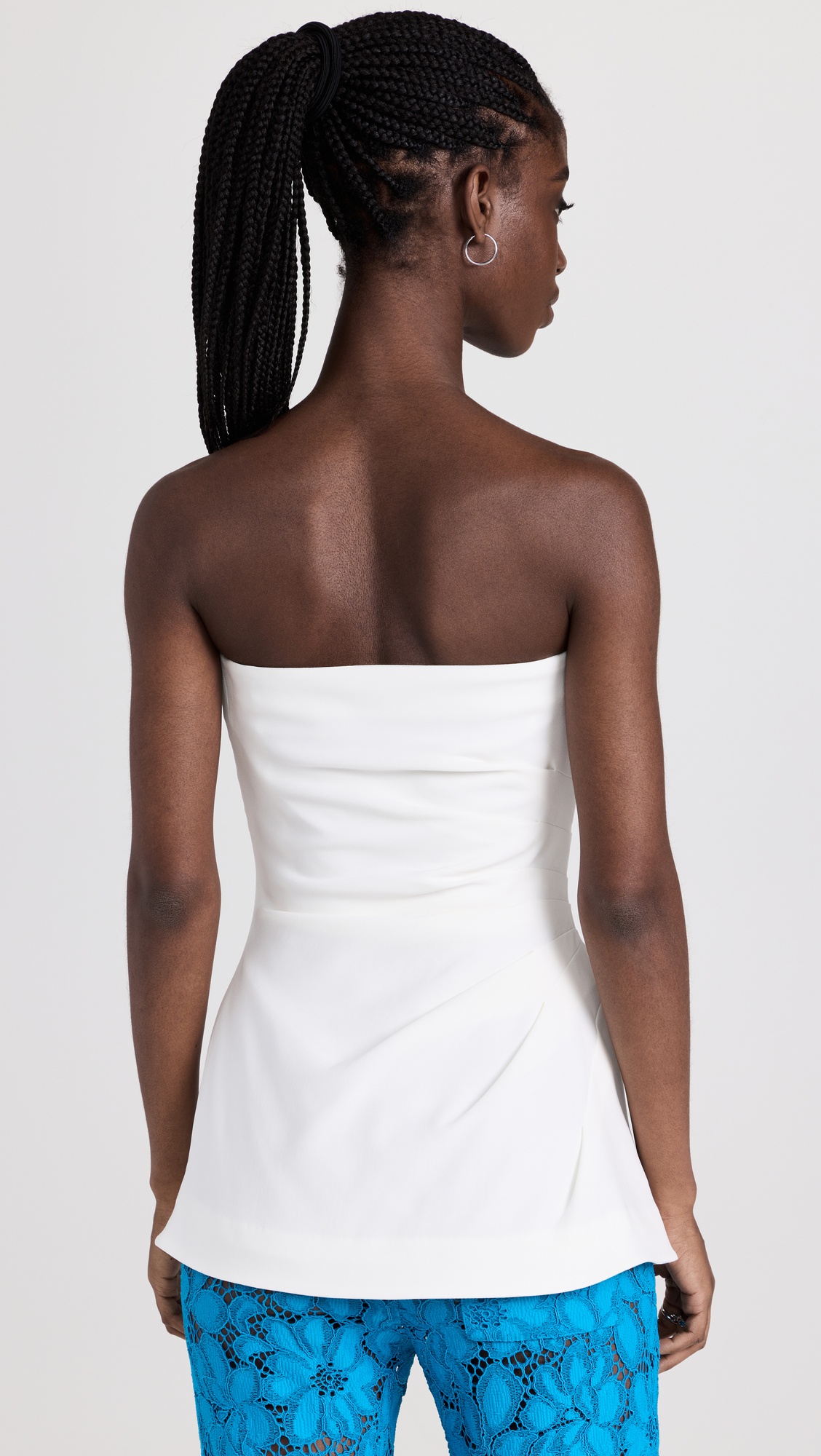 Matte Viscose Crepe Strapless Top - 2