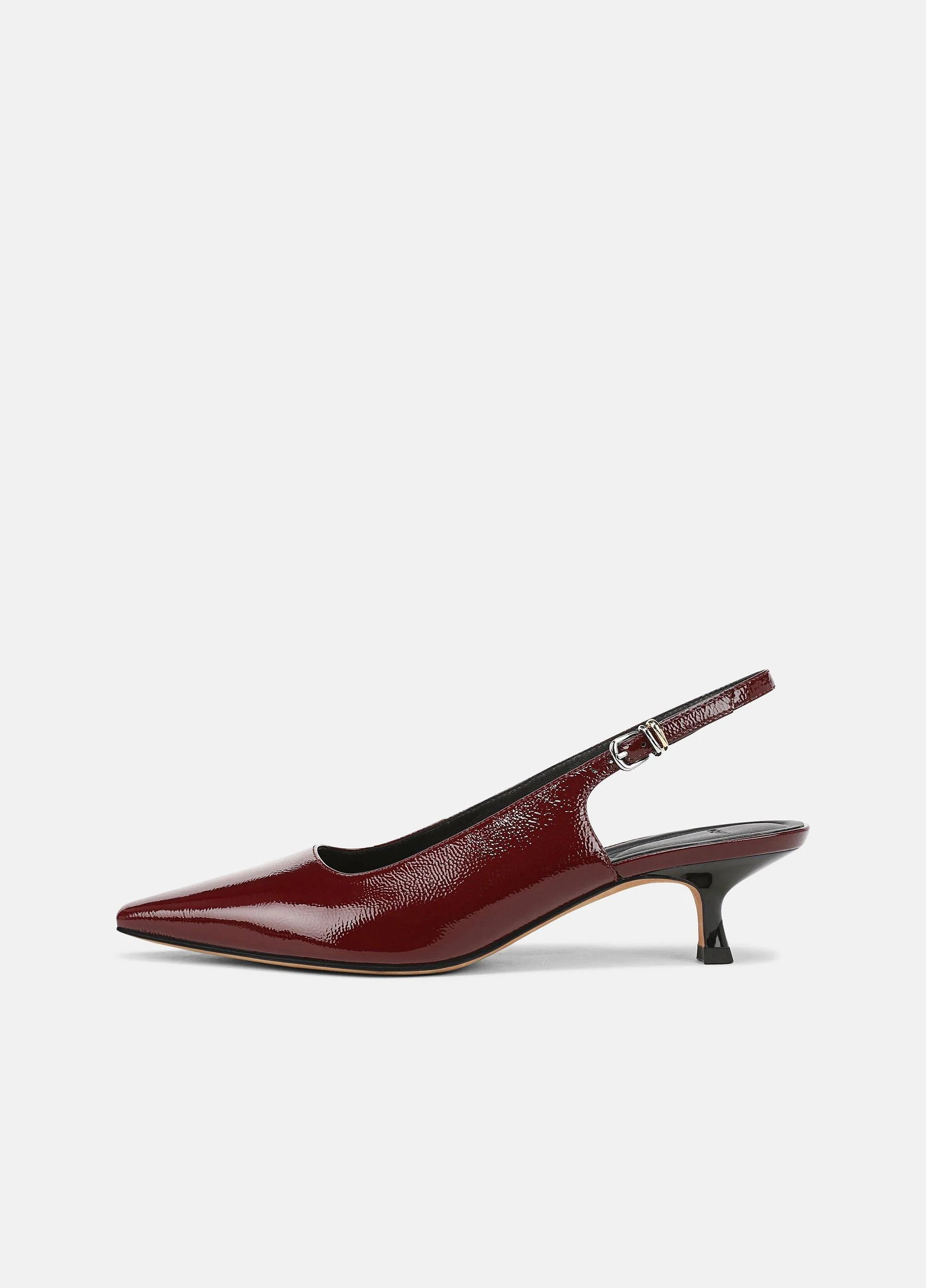 Sabra Leather Slingback Heel - 1