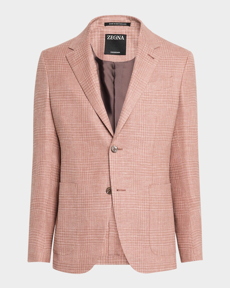 ZEGNA Men's Check Crossover Sport Coat outlook