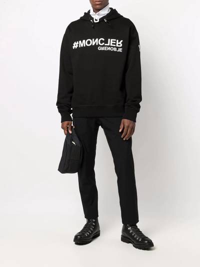 Moncler Grenoble logo-print cotton hoodie outlook