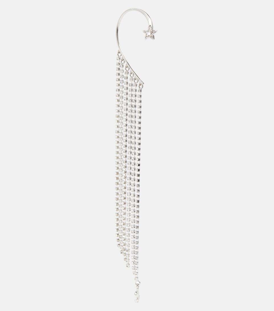 Crystal-embellished single ear cuff - 1