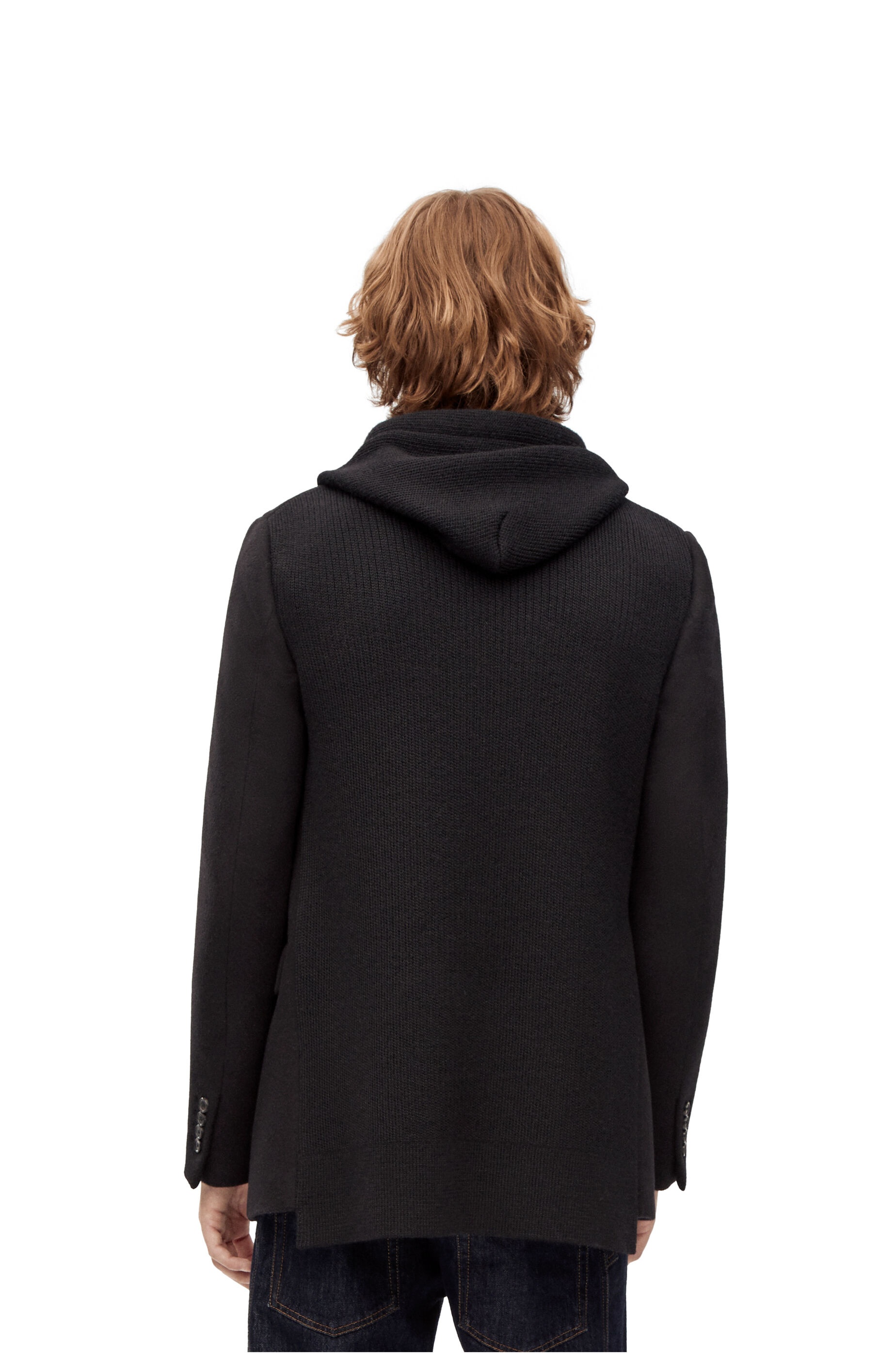 Knitted back jacket in wool, cashmere and silk - 4