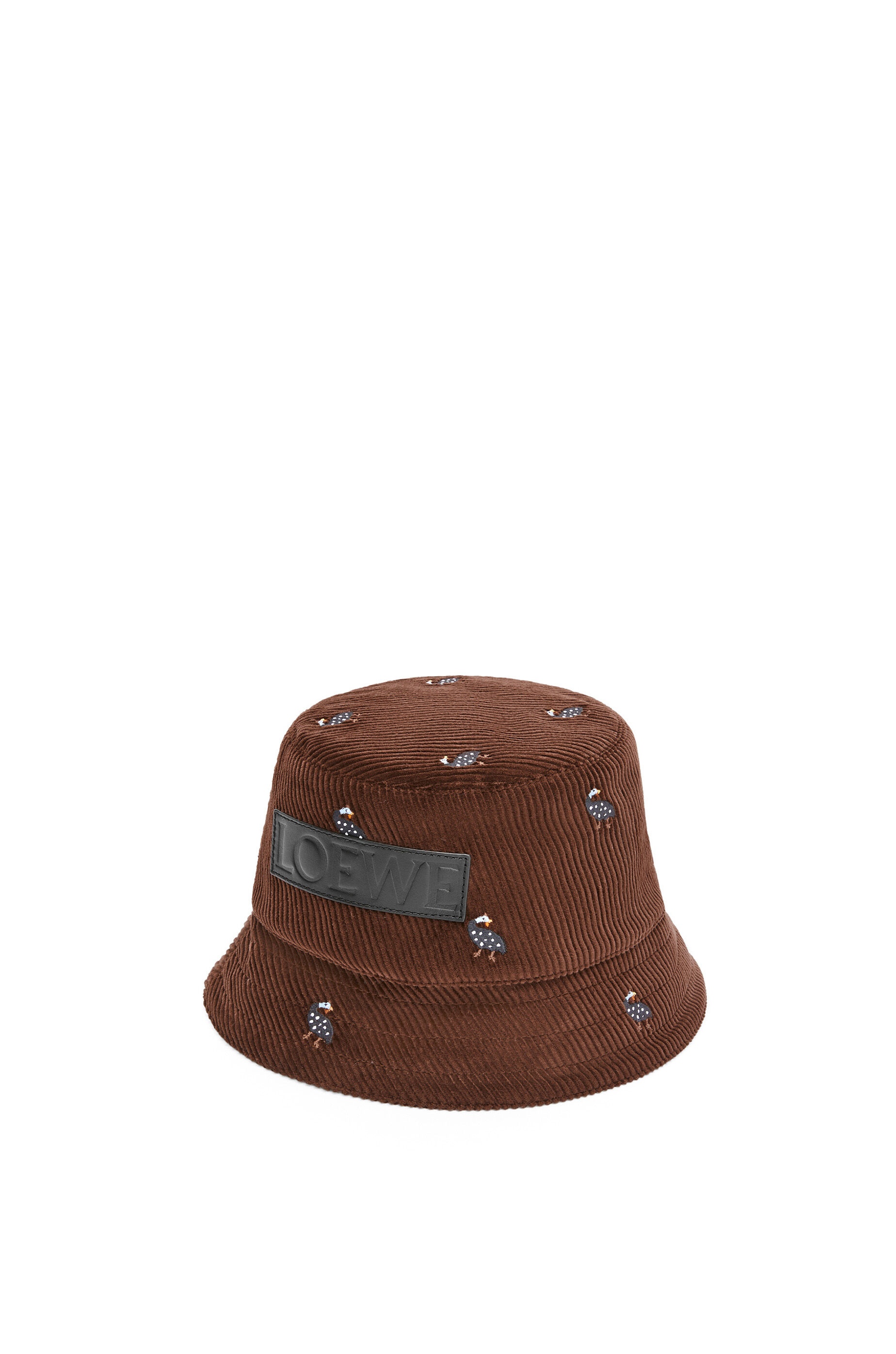 Guinea Fowl bucket hat in cotton corduroy - 1