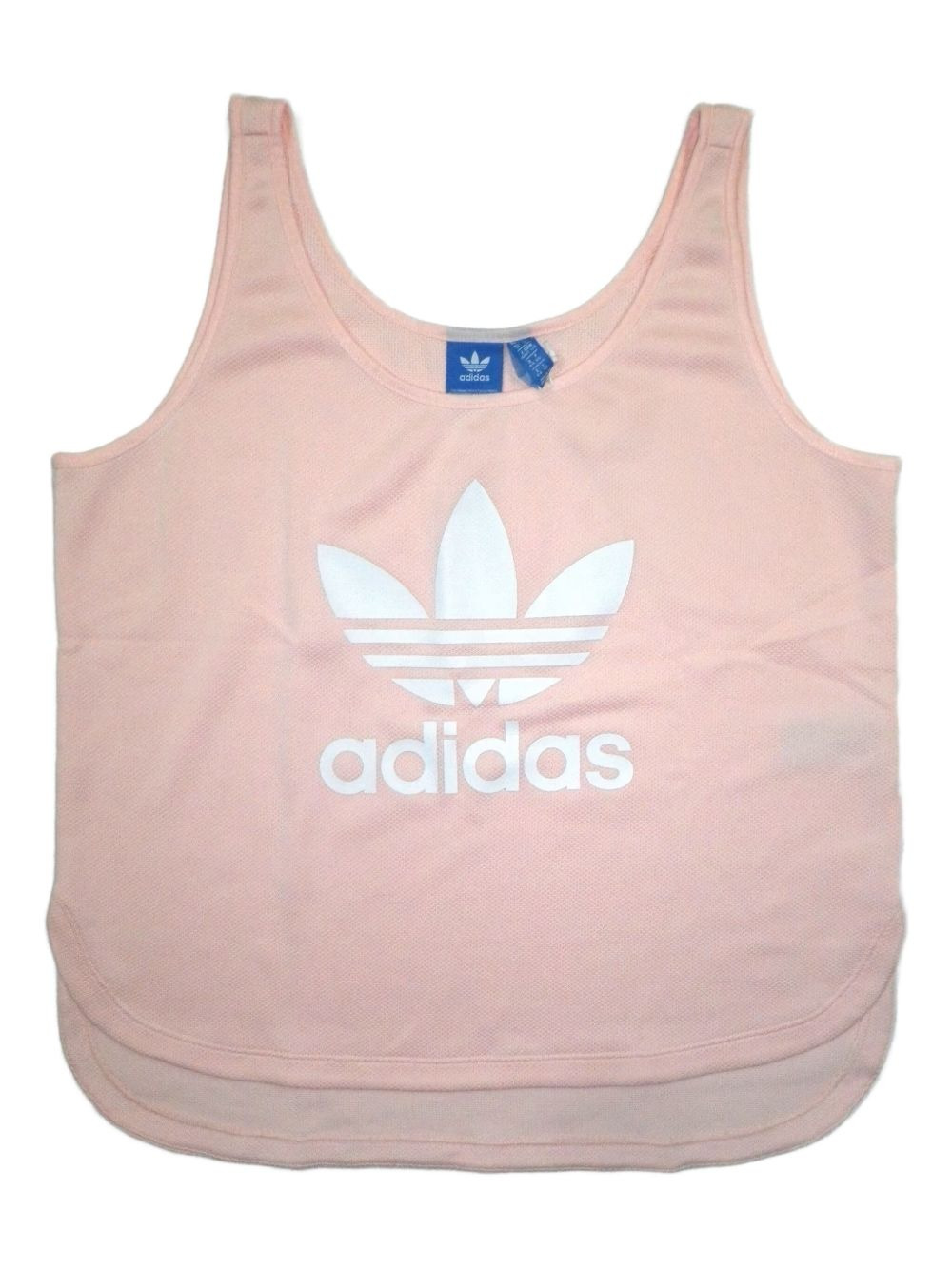 logo-detail curved hem tank top - 1