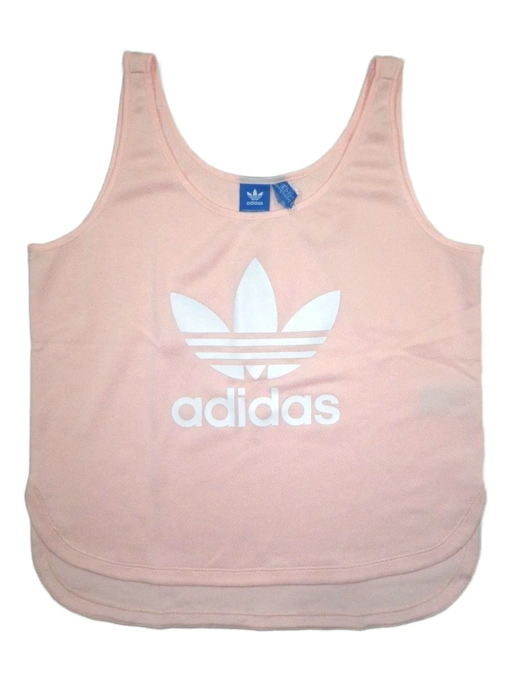 logo-detail curved hem tank top - 1