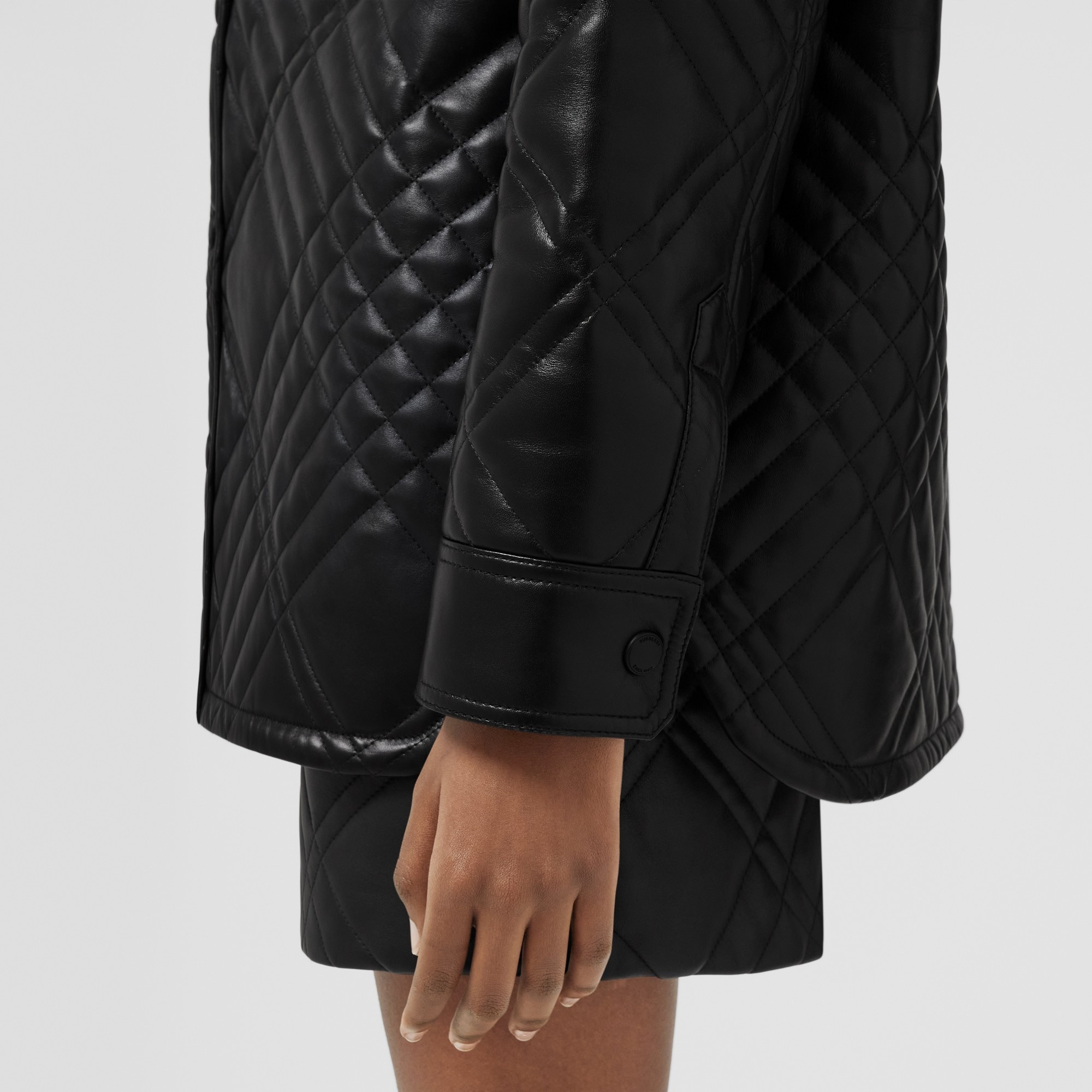 Quilted Leather Overshirt - 6