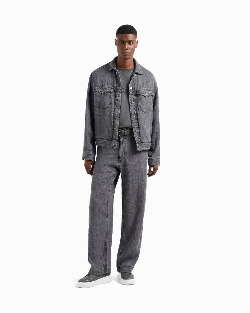 DENIM COLLECTION LINEN BLOUSON 2