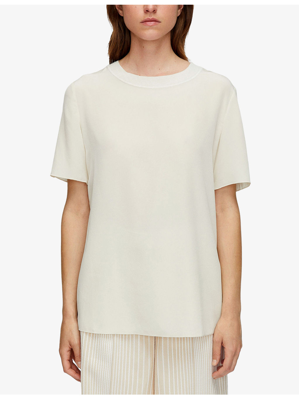 Rubin Crepe de Soie Silk Blouse - 3