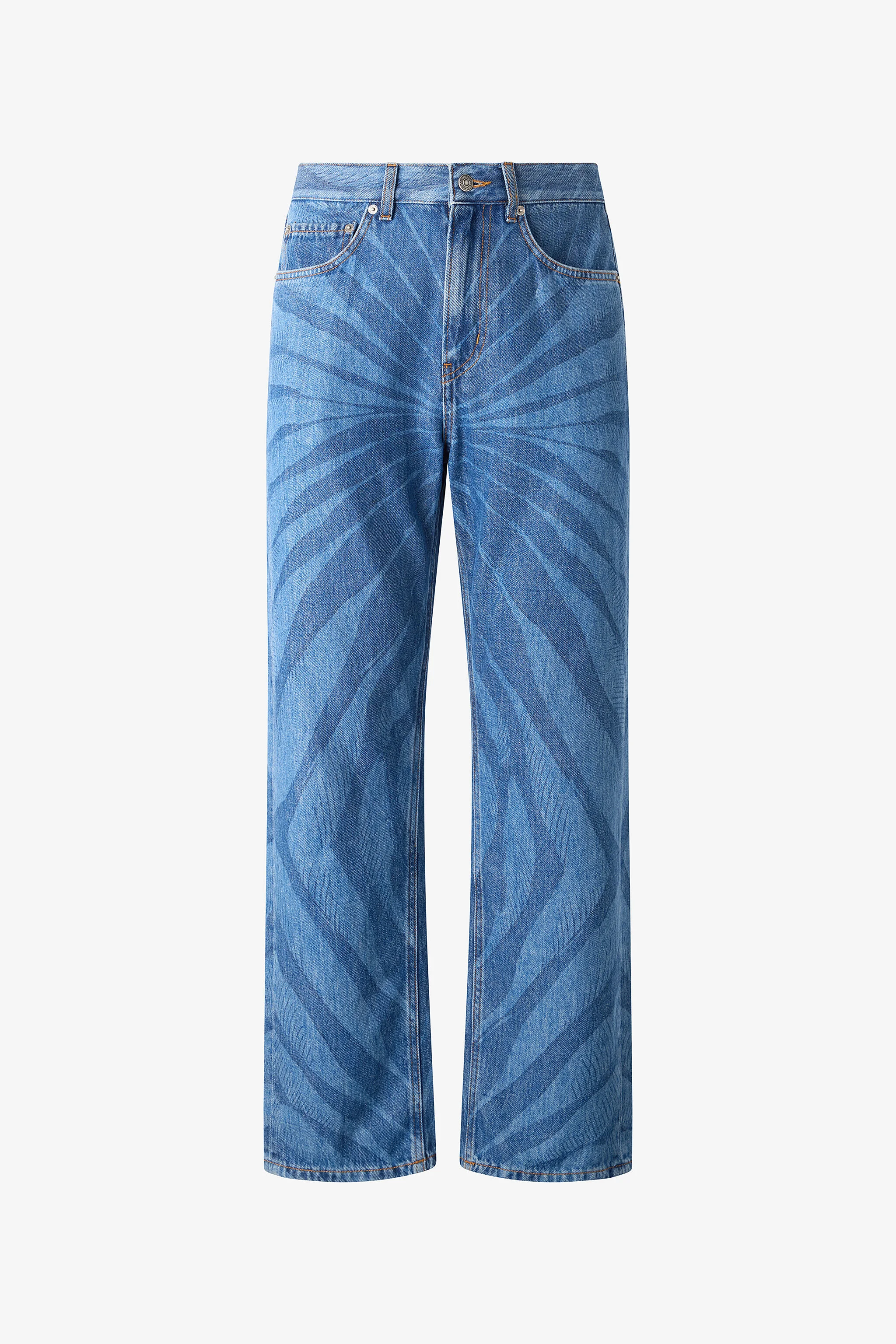 Jeans in patterned denim - 1