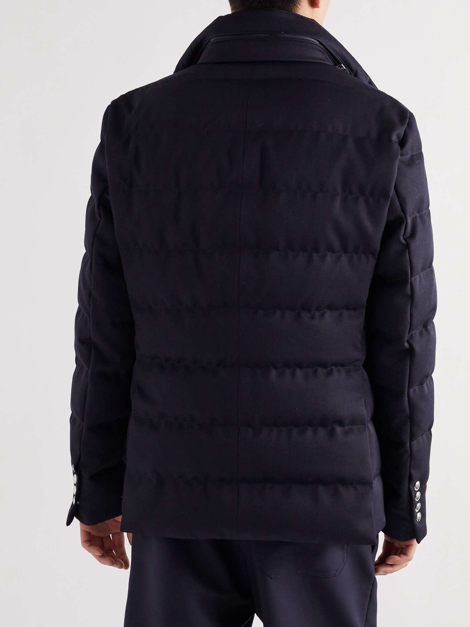 Bess Convertible Nylon-Trimmed Quilted Wool Down Jacket - 4