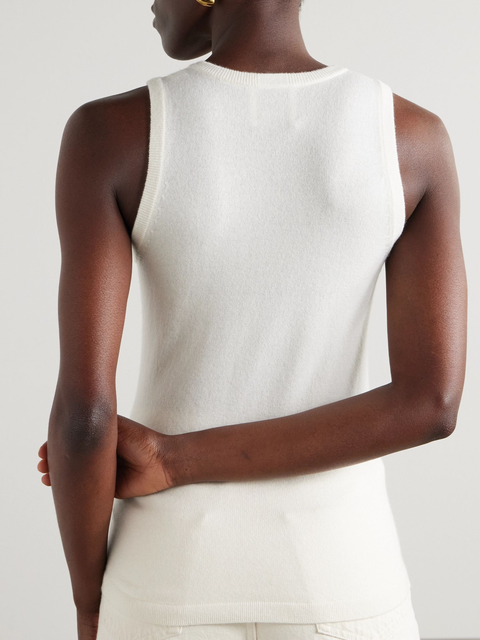 Cashmere tank Cream - 4
