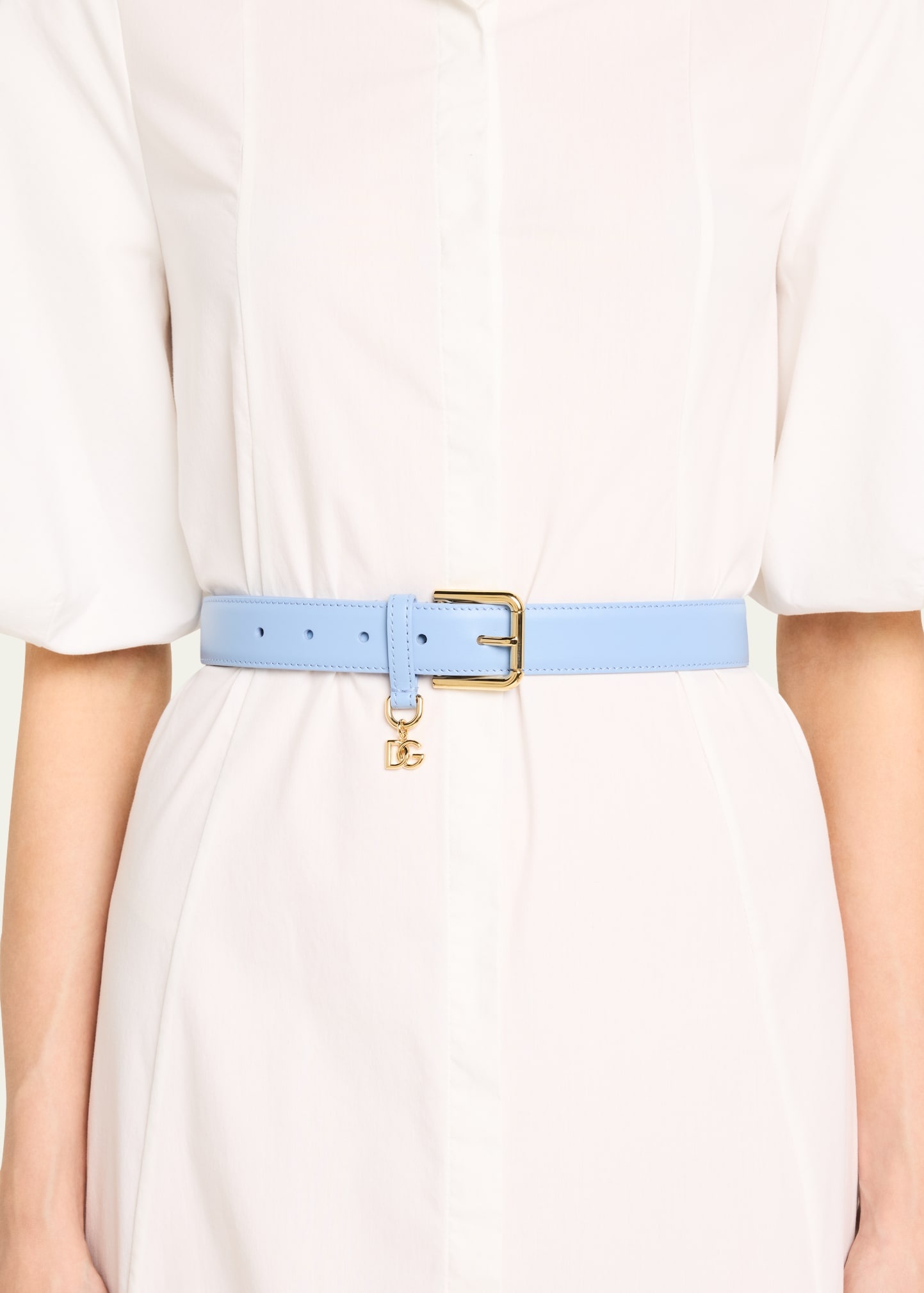 DG Charm Smooth Leather & Brass Belt - 2