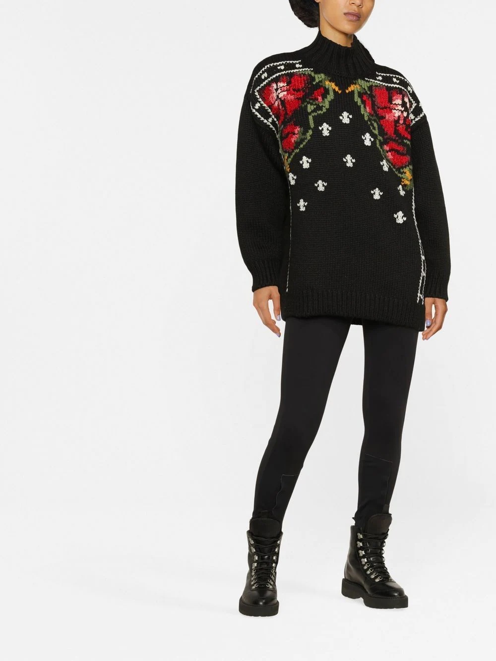 intarsia rollneck jumper - 2