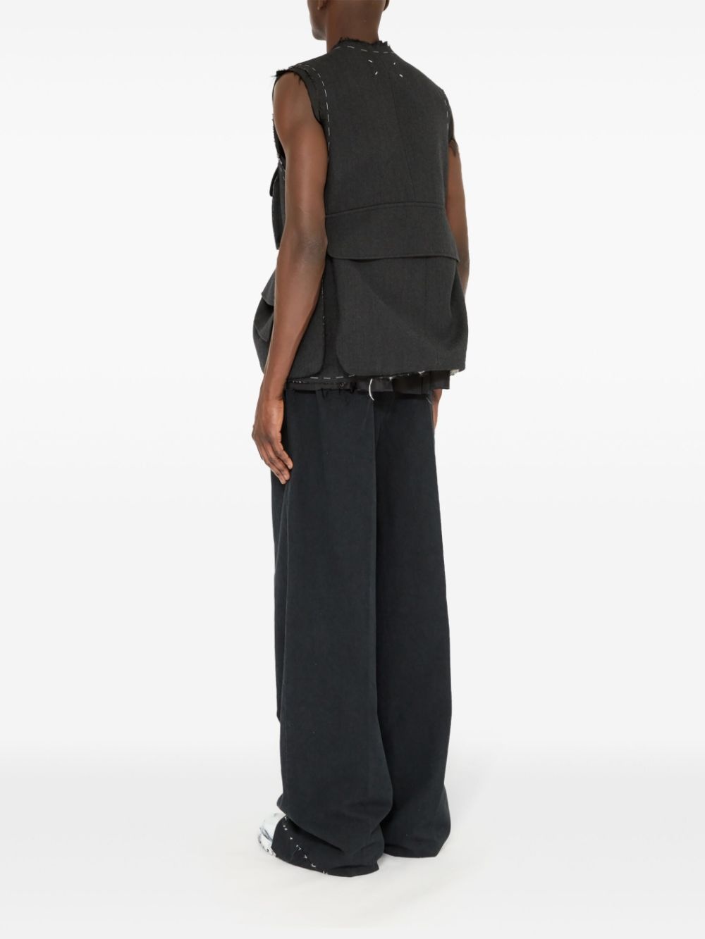 cargo wool vest - 5