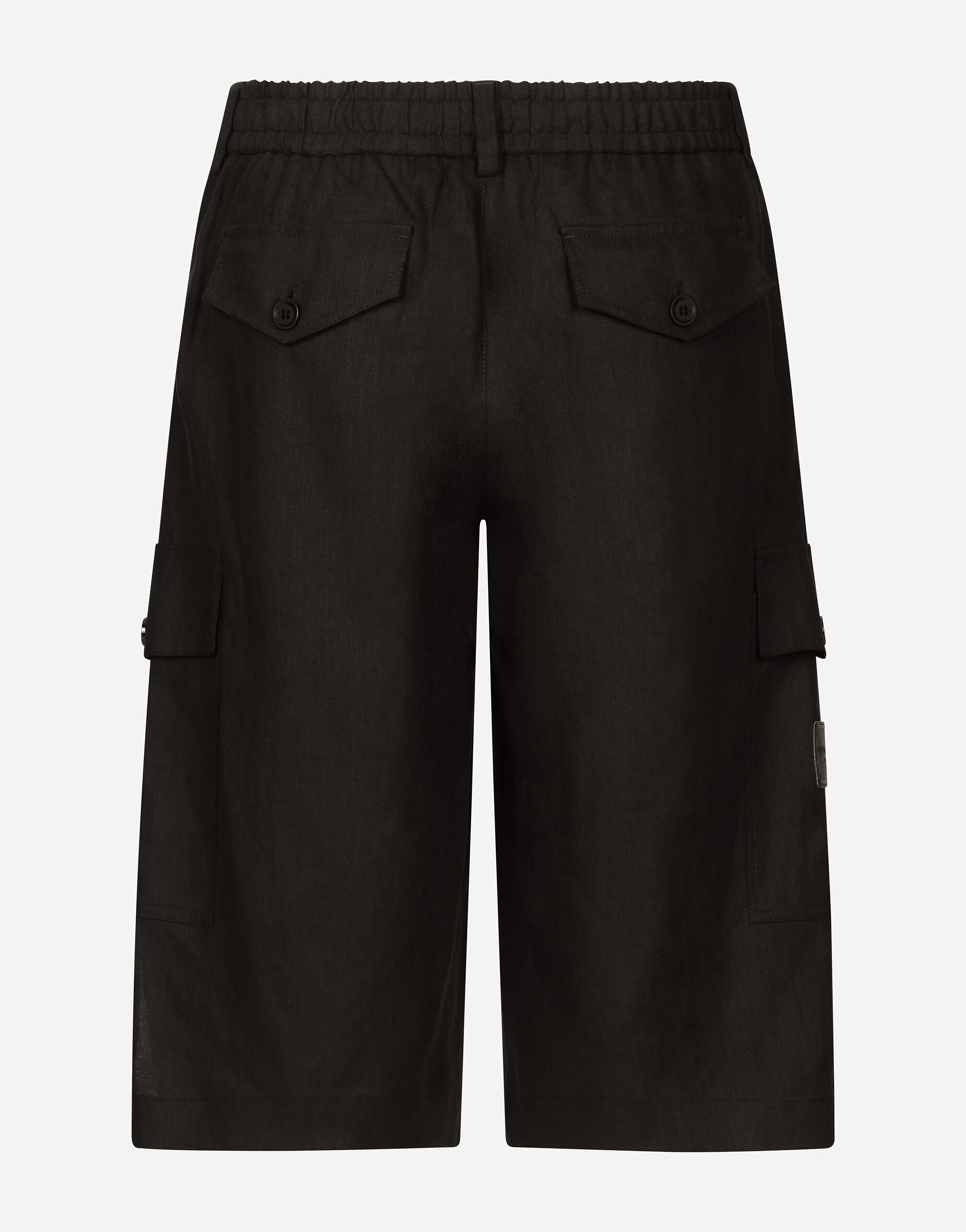 Linen cargo shorts - 6