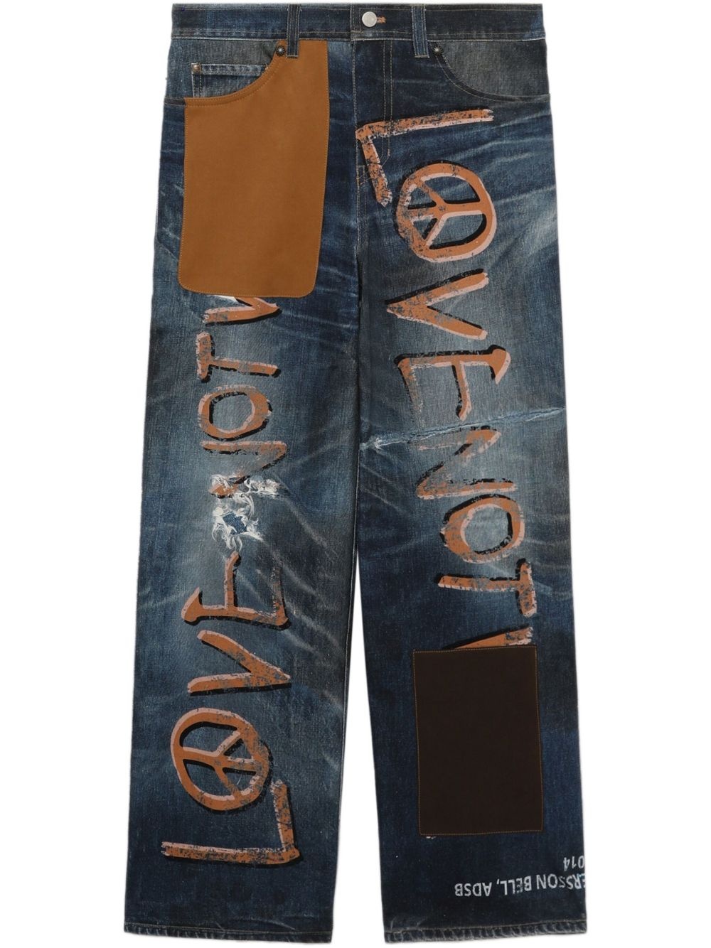 text-print jeans - 1