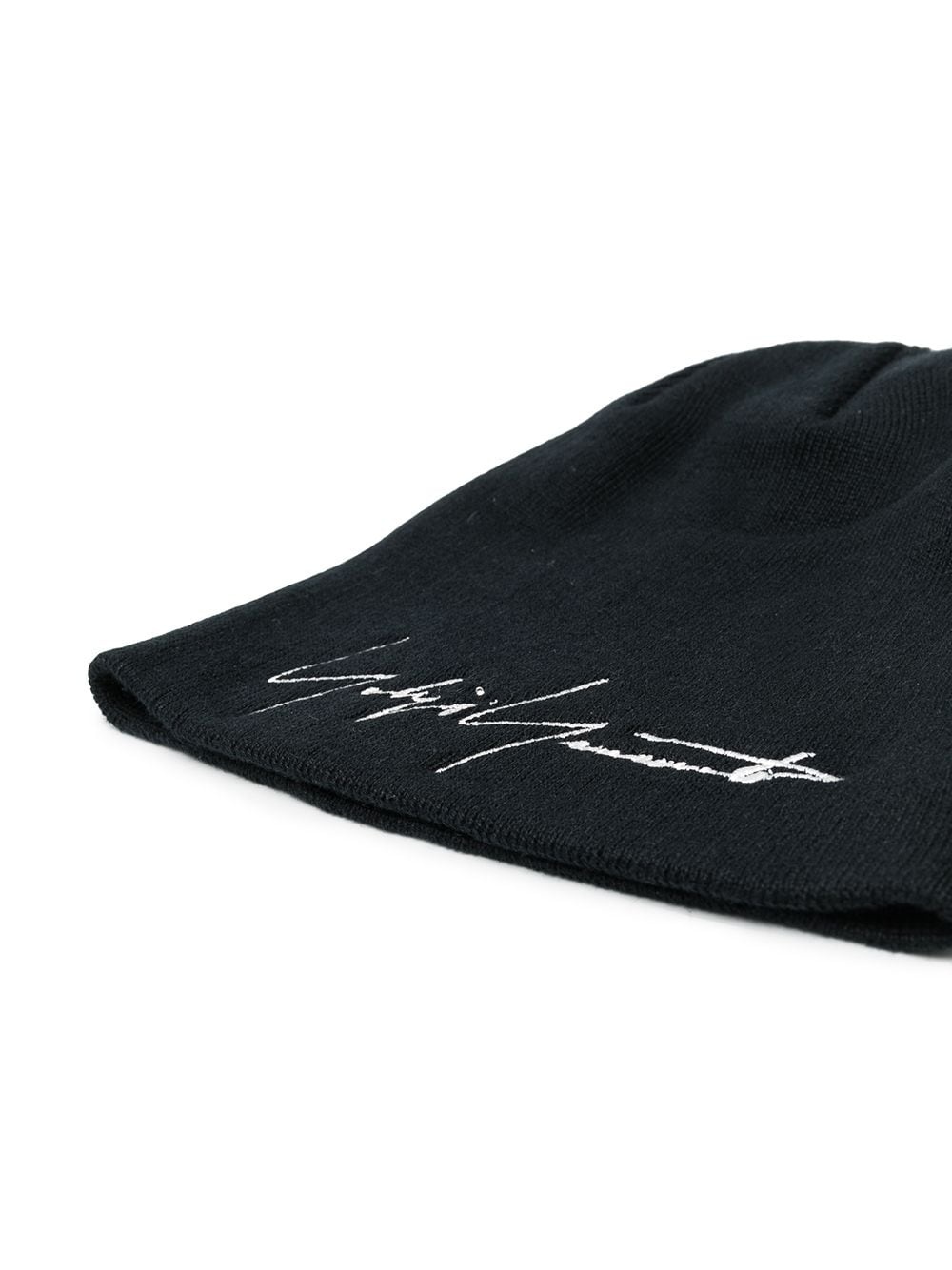 embroidered signature beanie - 2