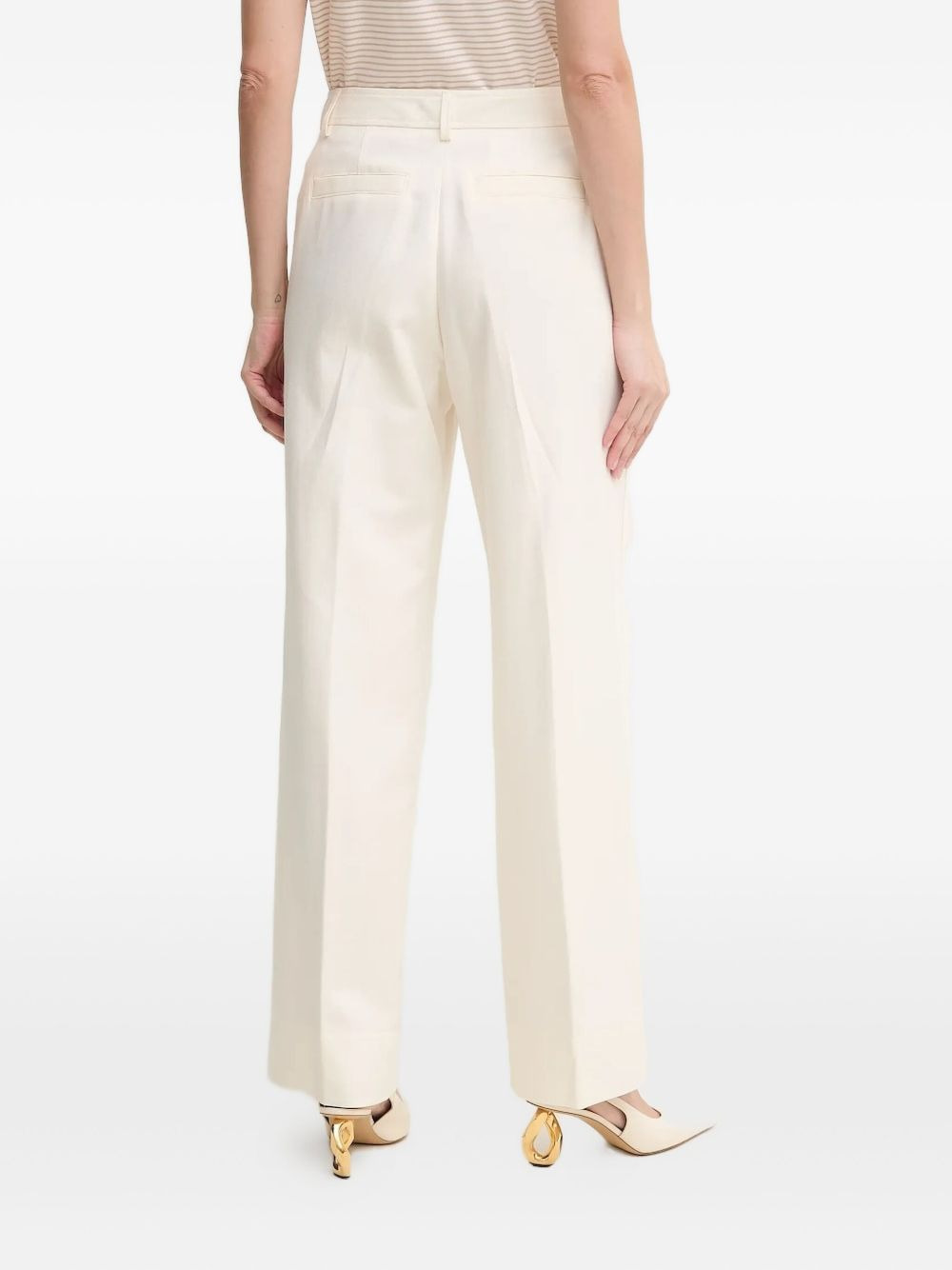 pleated belt-loops trousers - 2