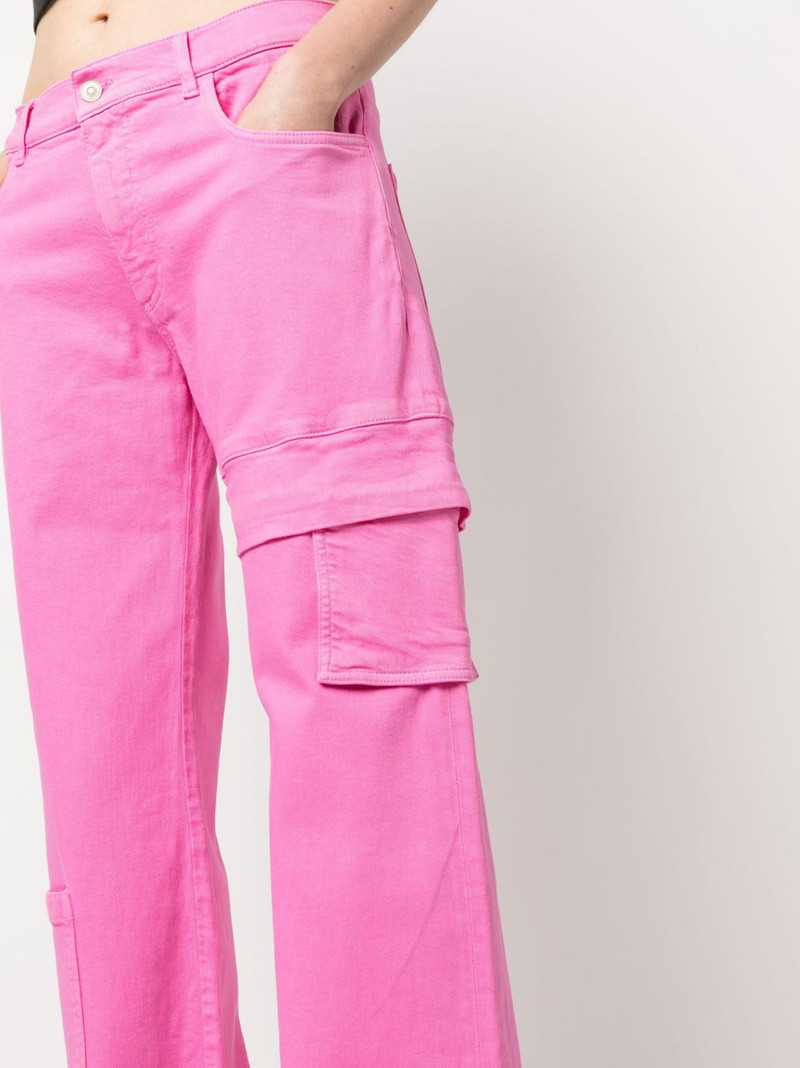 high-waist cotton cargo pants 5