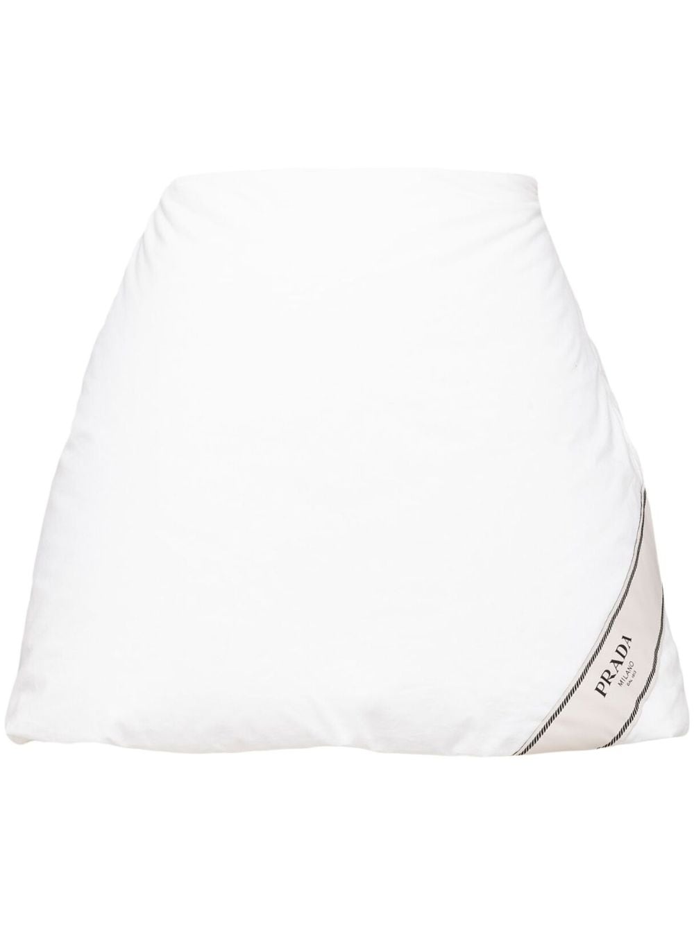 padded cotton miniskirt - 1