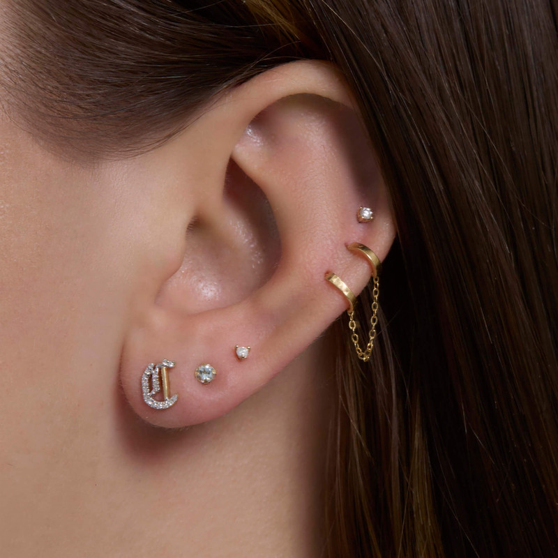 Tiny Birthstone Earrings 10