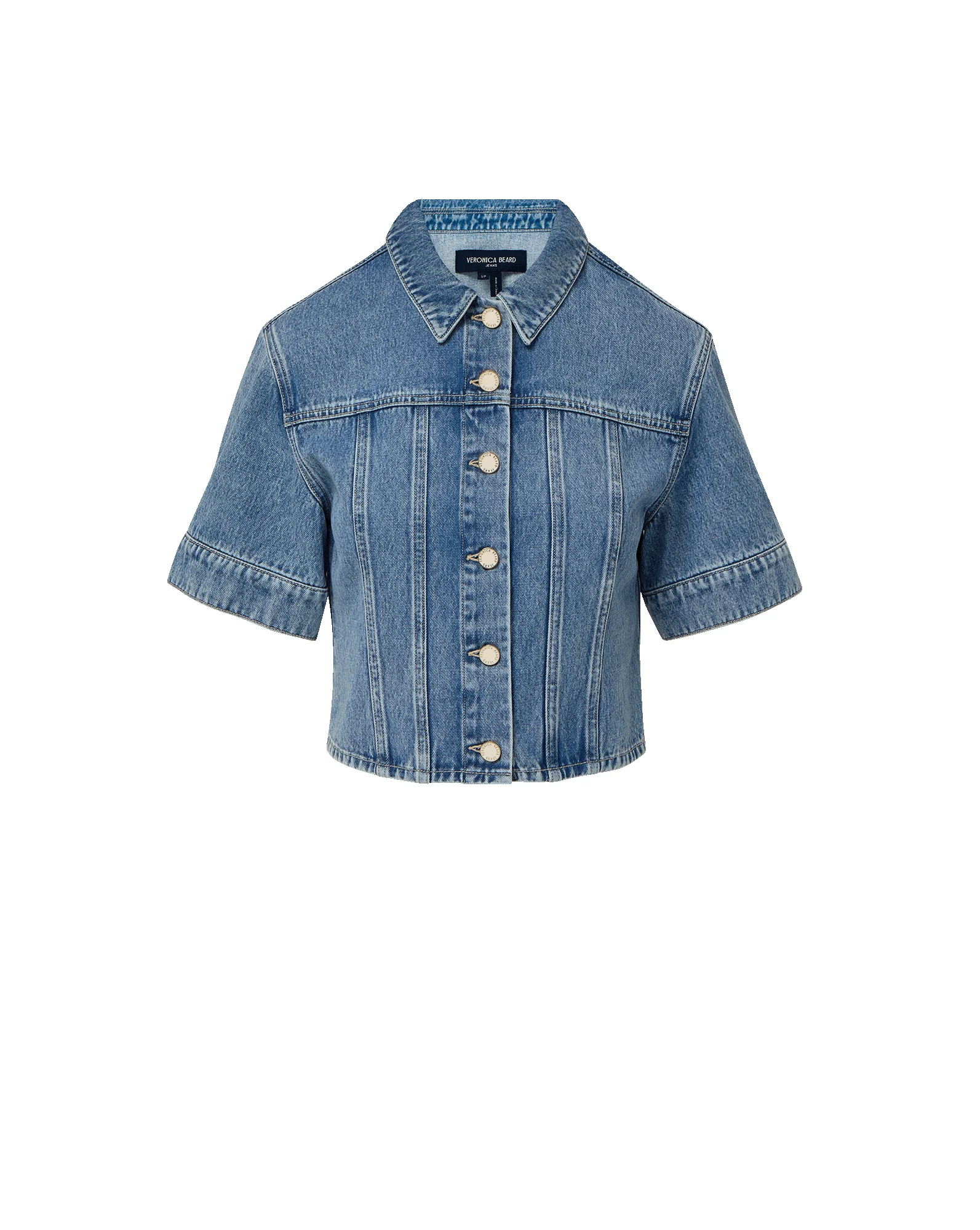 MALCOM CROPPED DENIM JACKET - 1
