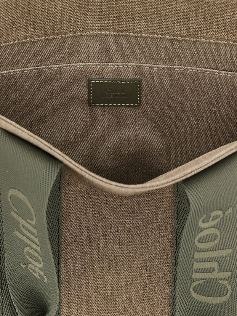 logo canvas leather woody shopping bag 4