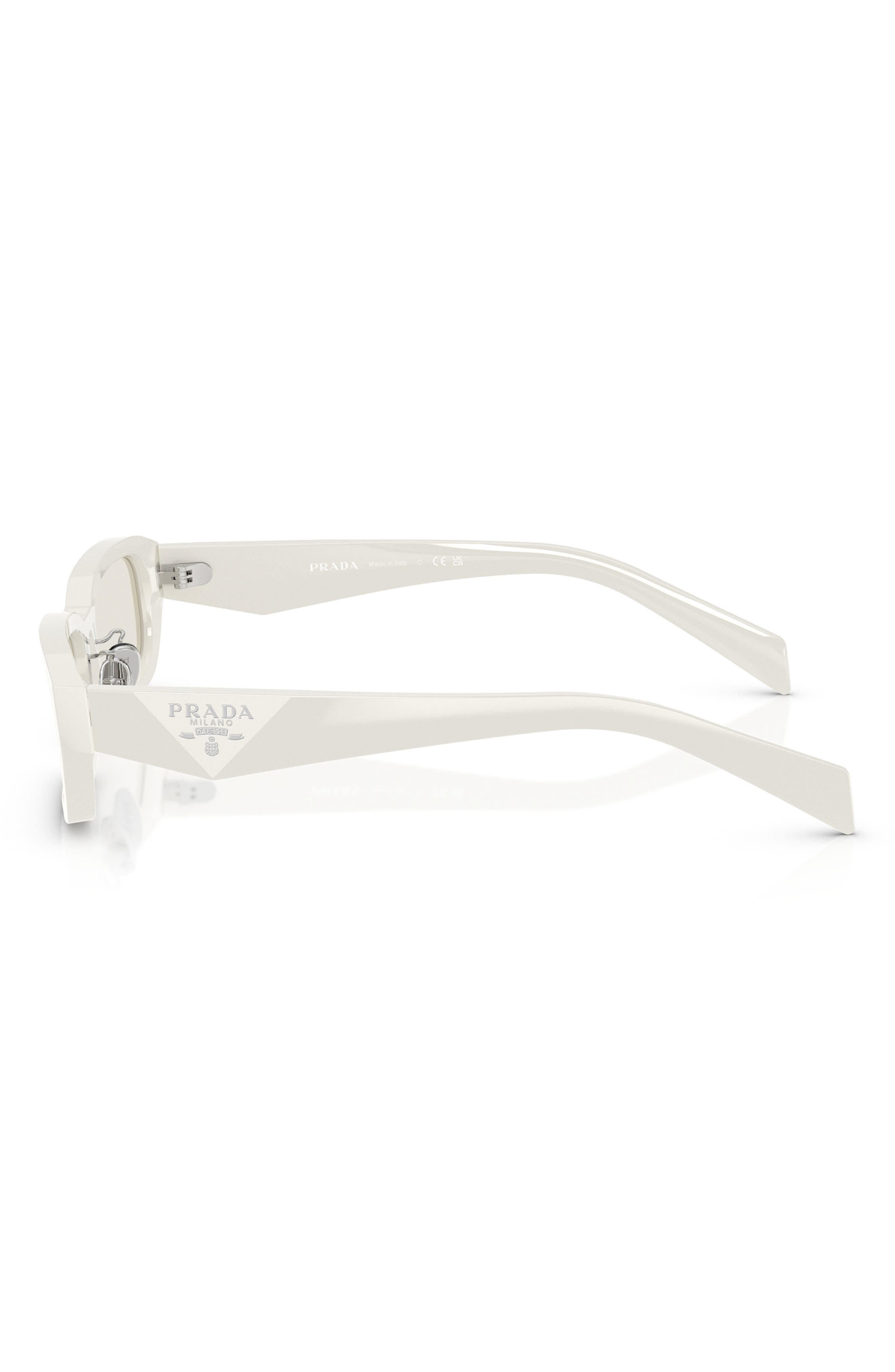 Prada 55mm Rectangular Sunglasses in Dust at Nordstrom - 3