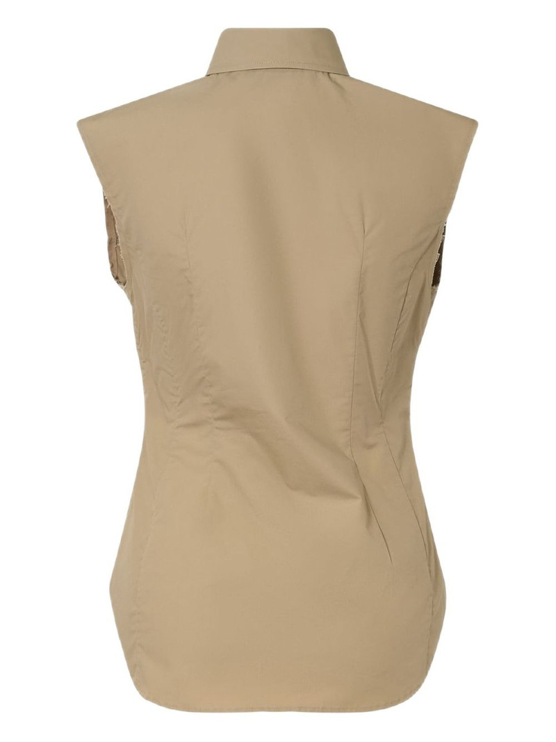 pushBUTTON Dummy button-up sleeveless shirt outlook