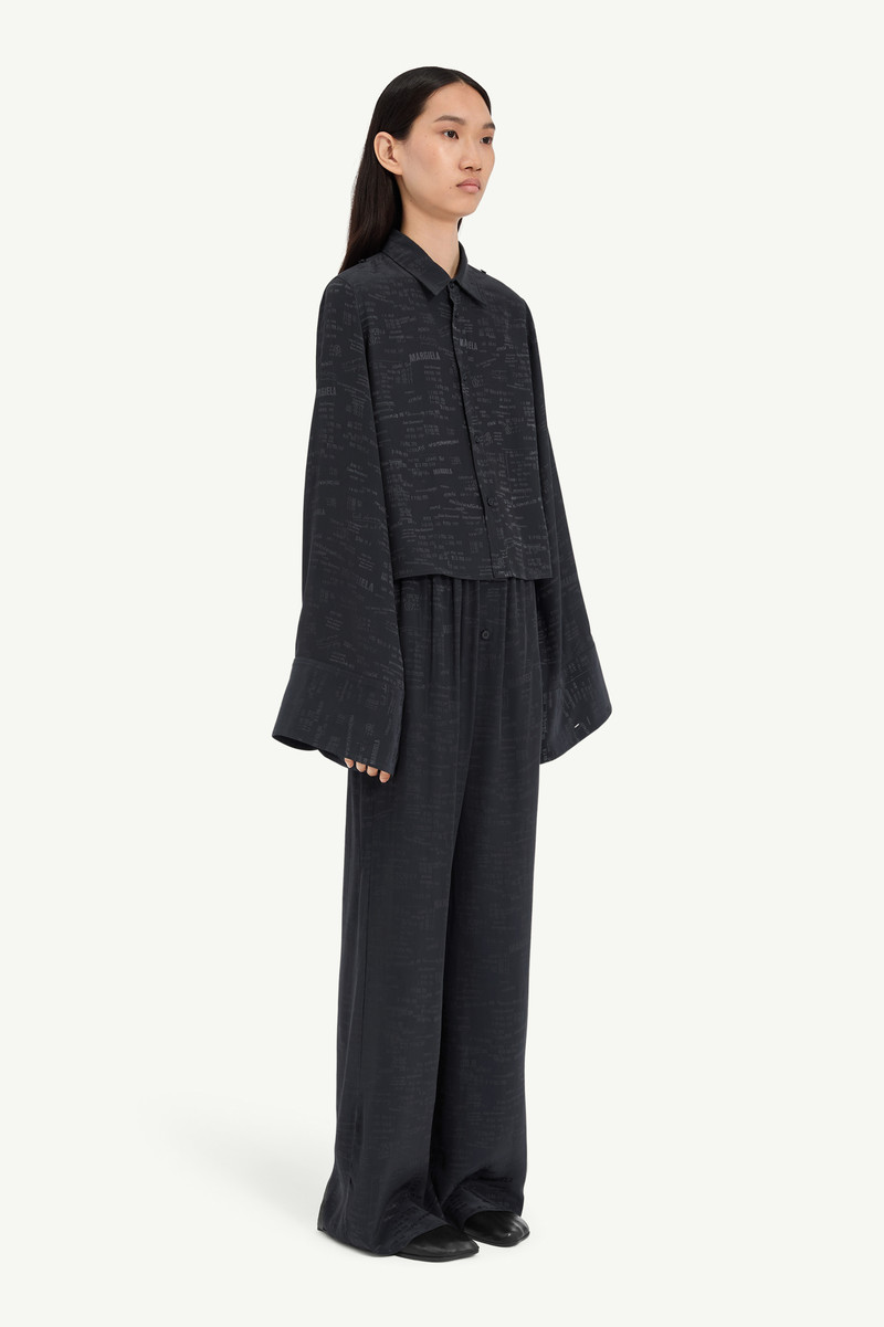 MM6 Maison Margiela Jacquard convertible shirt outlook