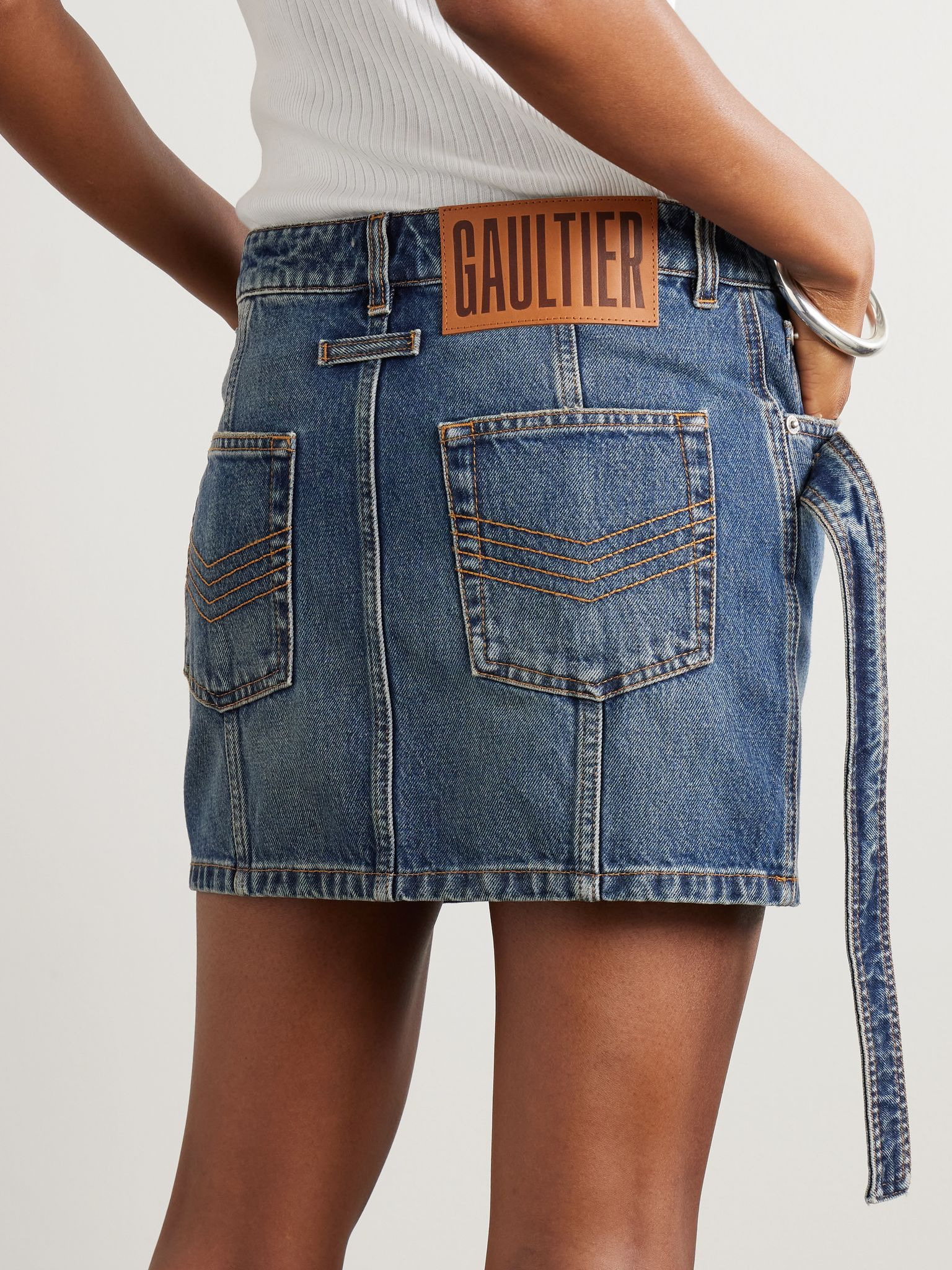 Denim mini skirt Blue - 3