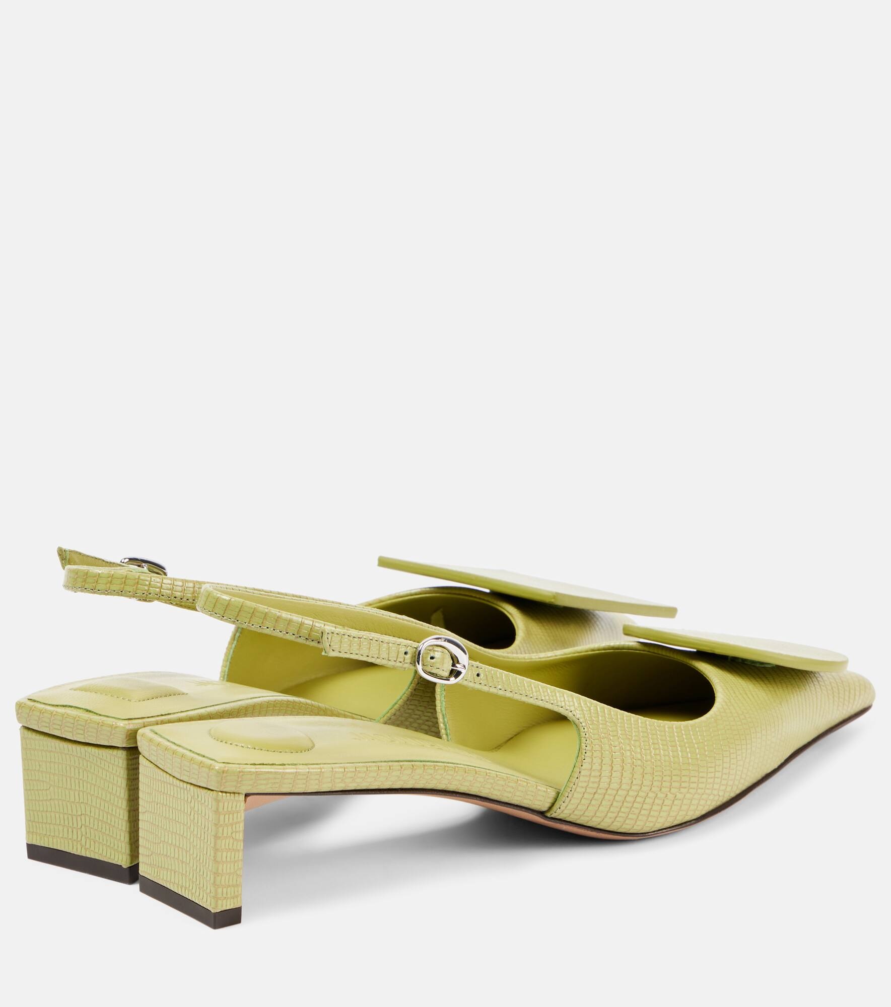 Duelo 40 leather slingback pumps - 2