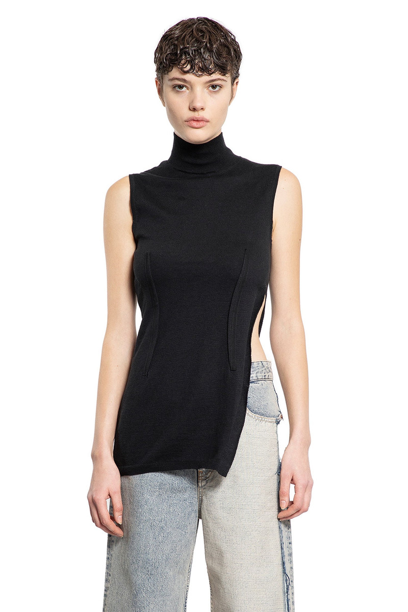 비대칭-Turtleneck-Knit-Top - 1