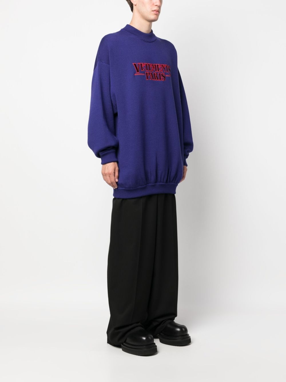logo-appliquÃ© merino jumper - 4